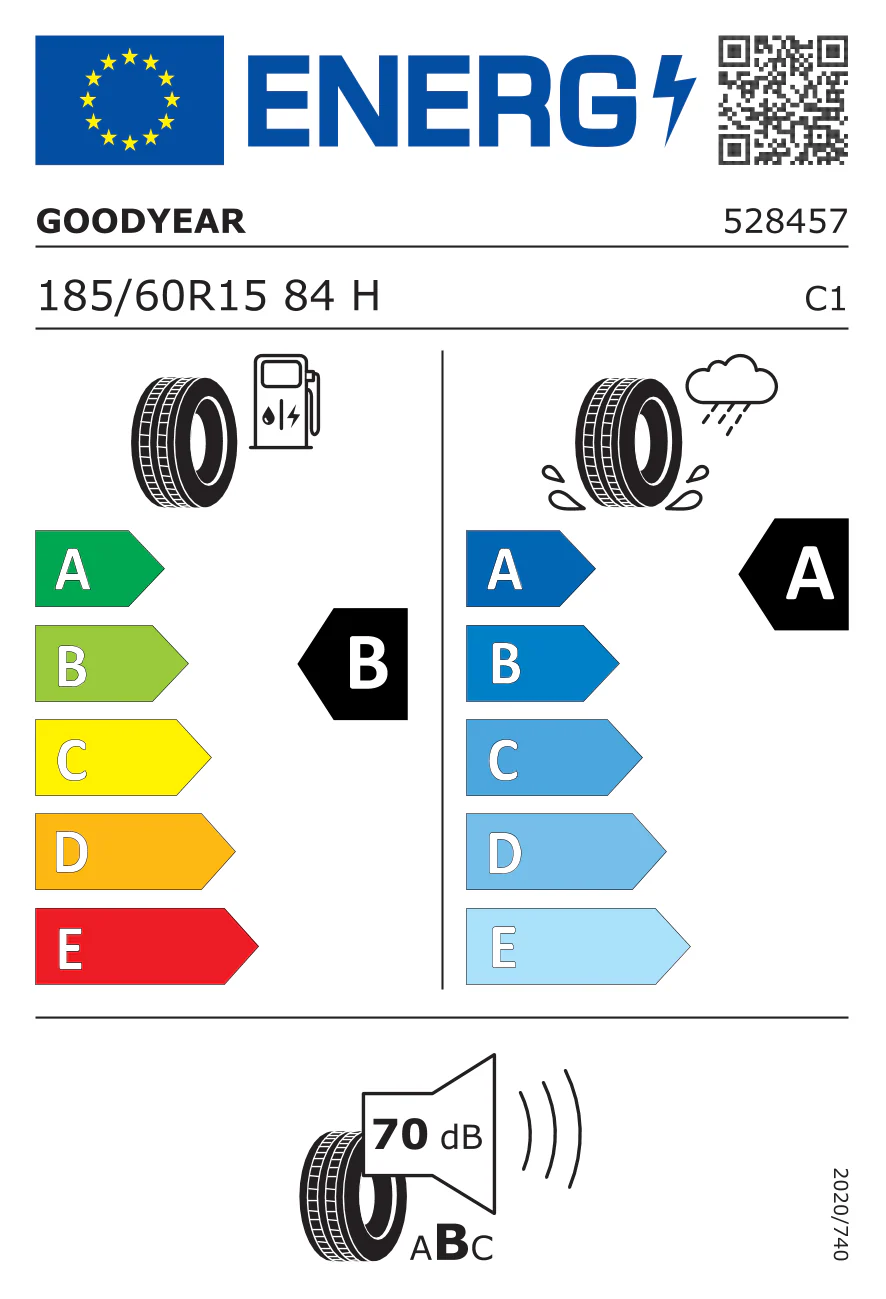 185/60R15 GOODYEAR EFFICIENTGRIP PERFORMANCE 84H - Image 2