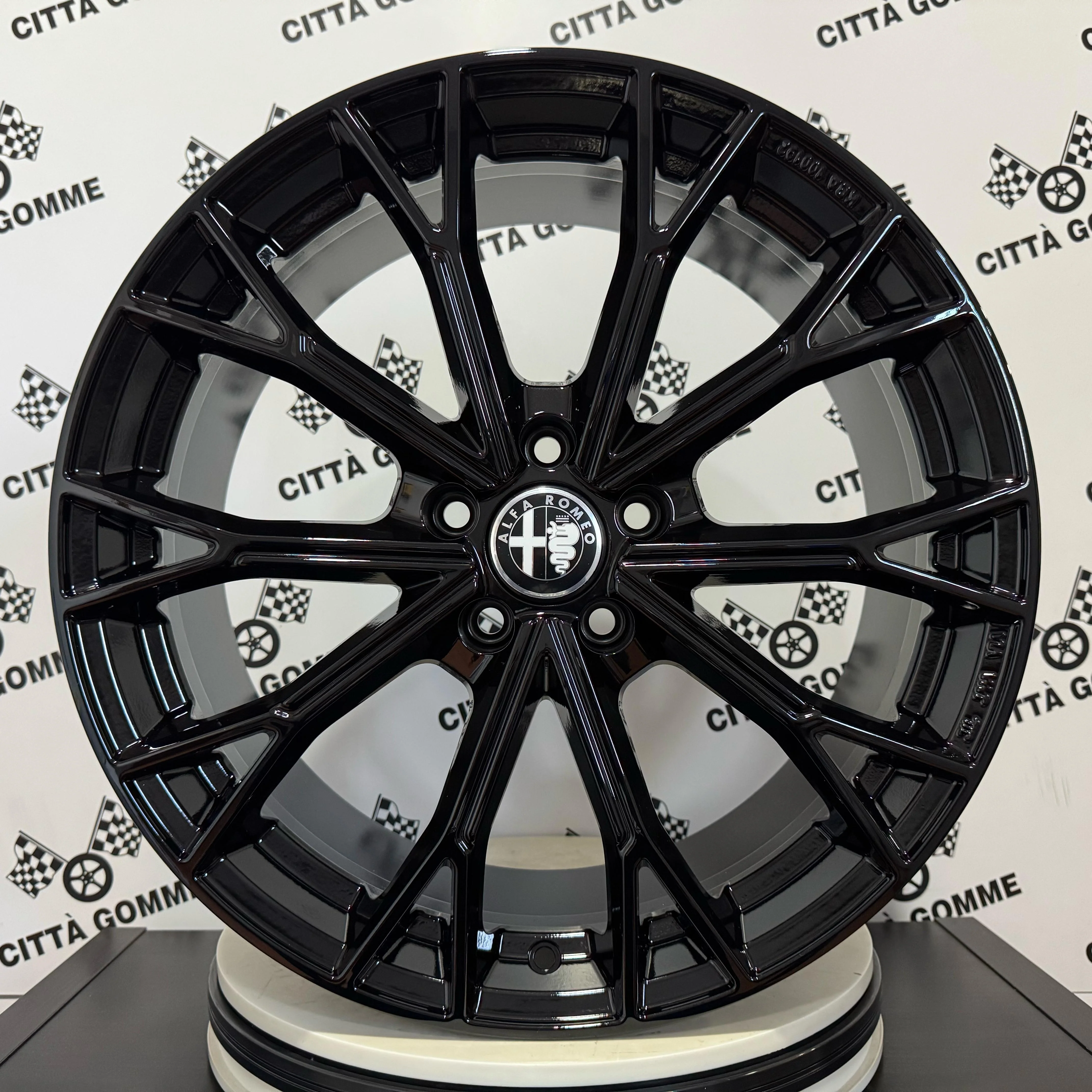 4 Cerchi in lega ASPHALT per ALFA BRERA GIULIA GIULIETTA SPYDER STELVIO TONALE 159 - Image 2