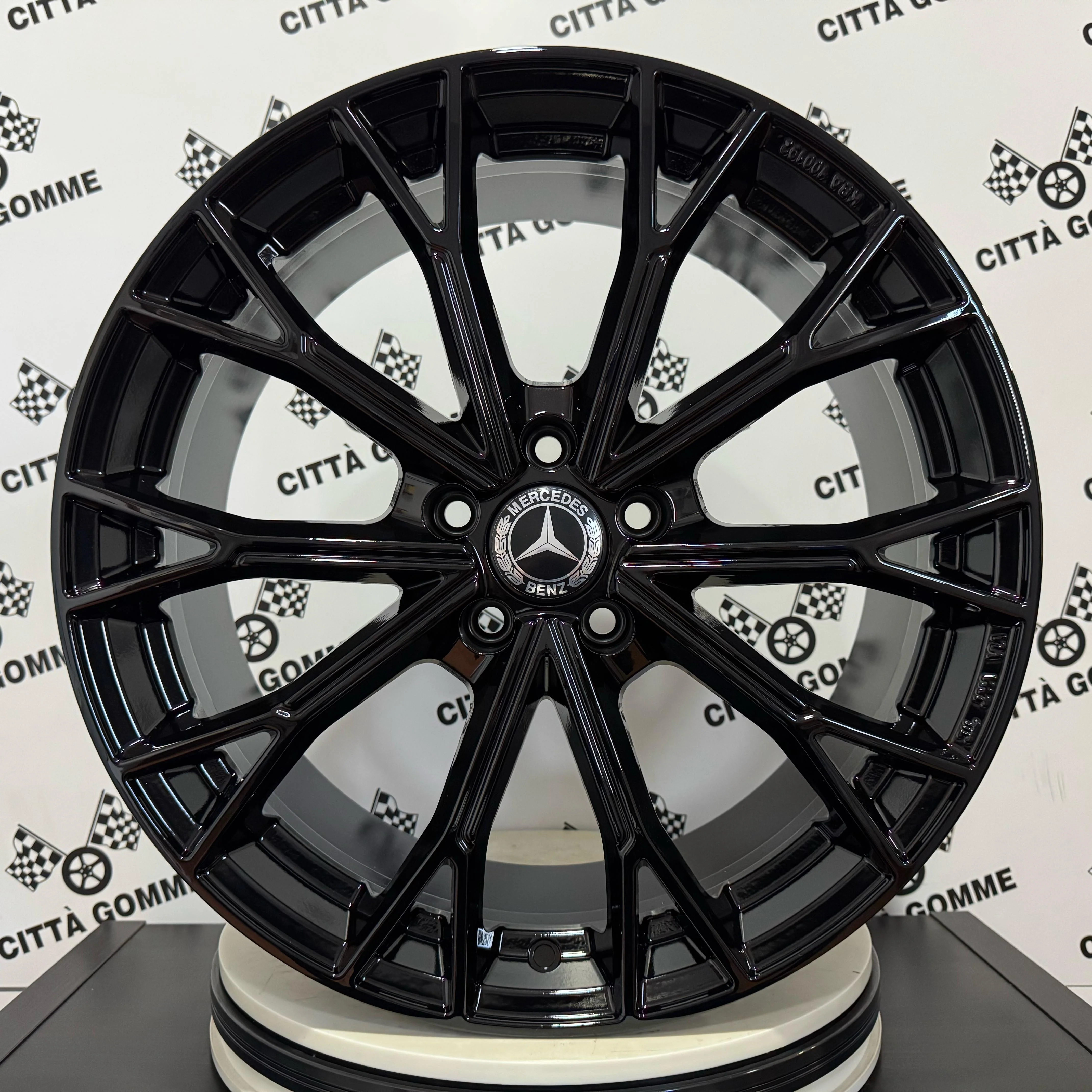 4 Cerchi in lega ASPHALT per MERCEDES CLASSE A B C CLA CL CLE CLK CLS E GLA GLB GLC GLK S EQA EQC EQE EQS S SLK - Image 2