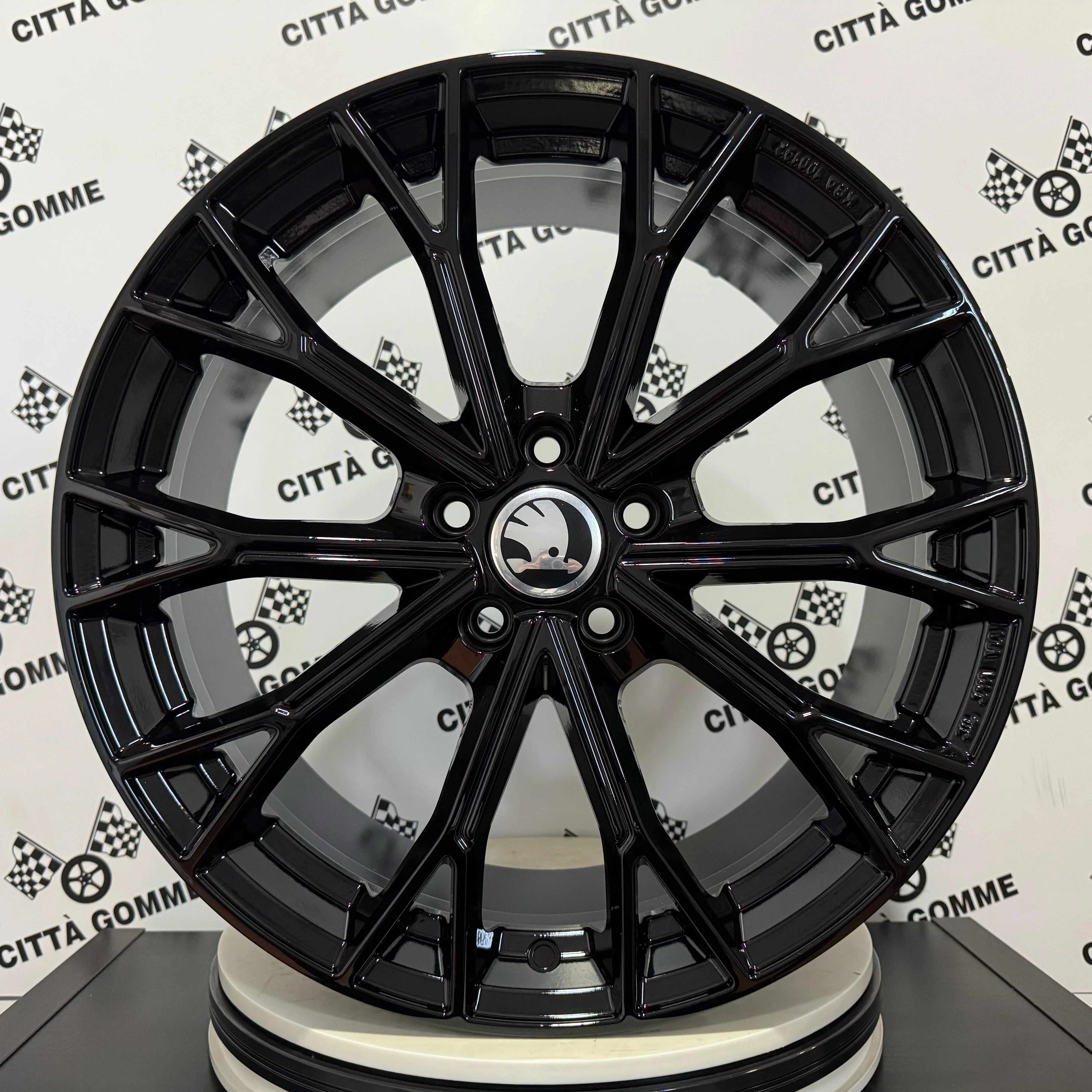 4 Cerchi in lega ASPHALT per SKODA OCTAVIA SUPERB ELROQ ENYAQ KAROQ KODIAQ YETI - Image 2