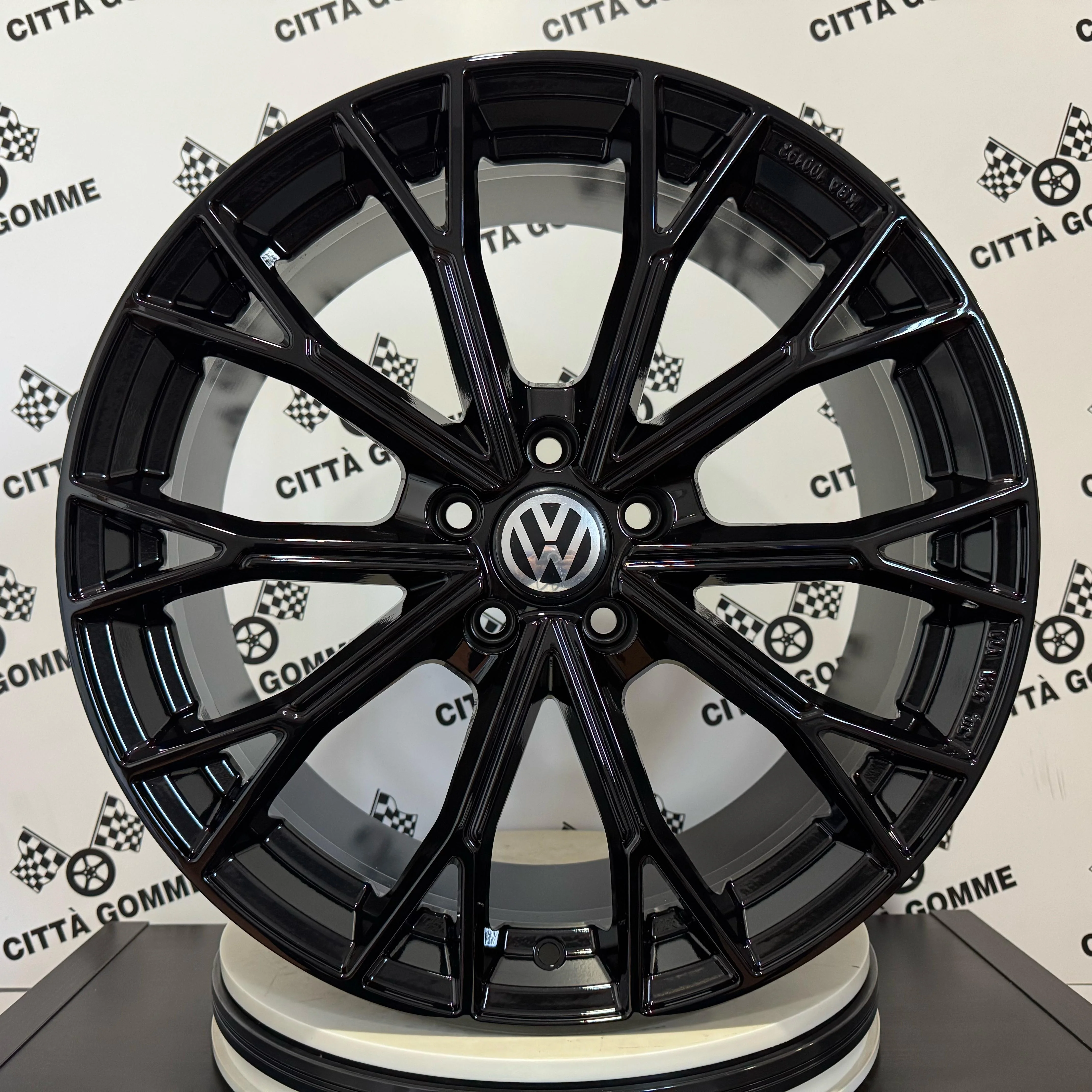 4 Cerchi in lega ASPHALT per VOLKSWAGEN GOLF 5 6 7 8 TYRON TIGUAN T-ROC PASSAT TOURAN ID3 ID4 ID7 TOUAREG - Image 2