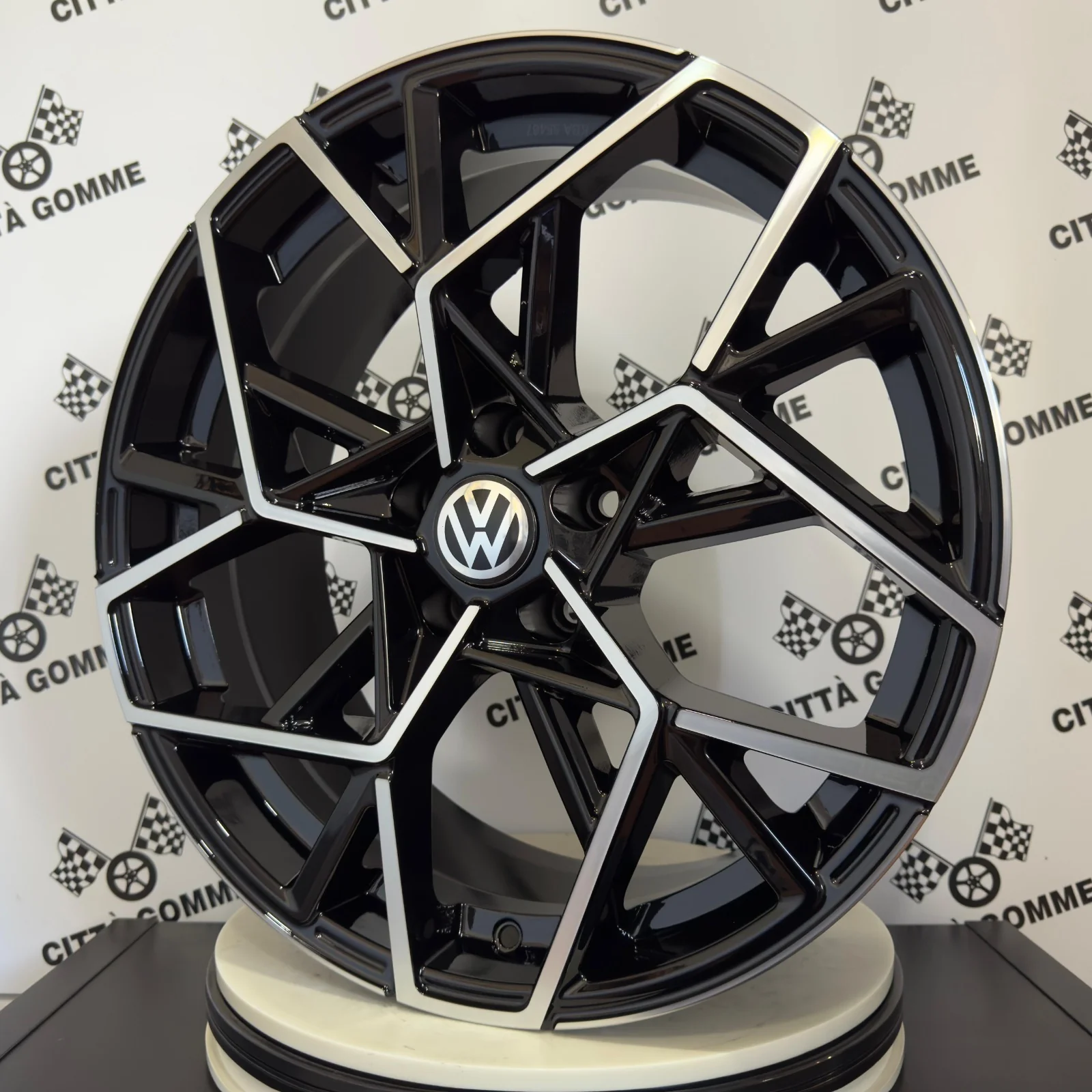 4 Cerchi in lega Cartesio per Volkswagen GOLF 5 6 7 8 TIGUAN T-ROC Caddy ID3 - Image 2
