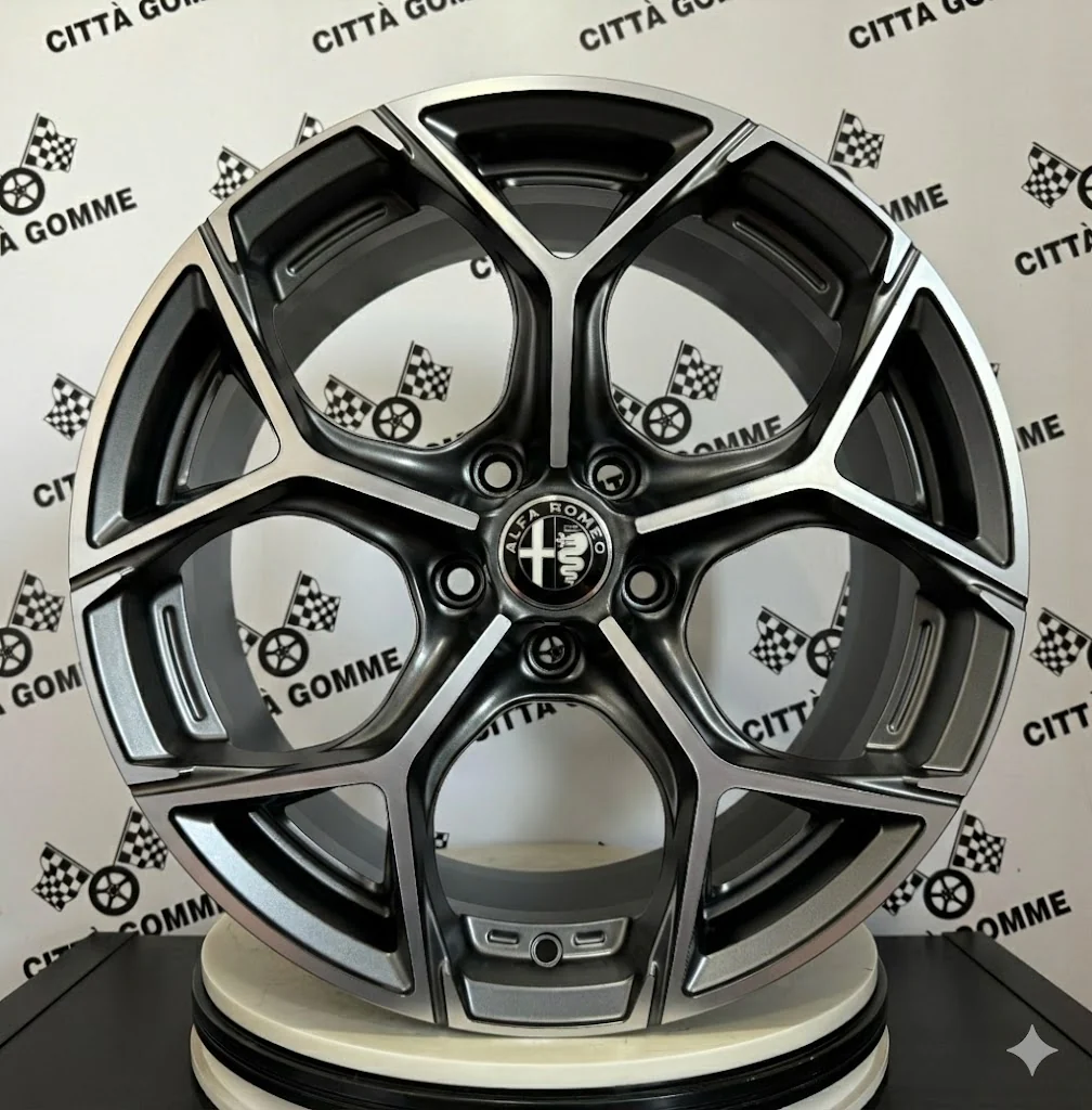 4 Cerchi in lega FANCY per ALFA GIULIA GIULIETTA STELVIO 159 TONALE BRERA - Image 2