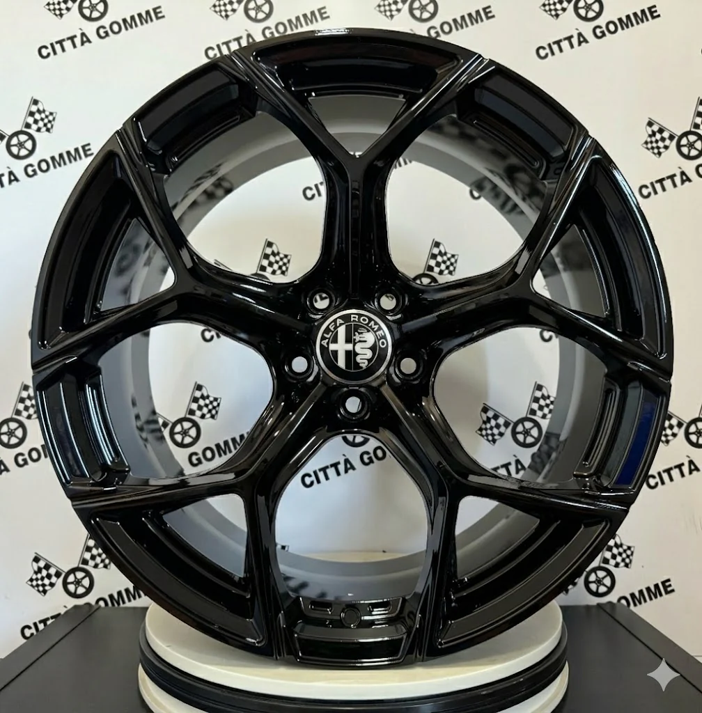 4 Cerchi in lega FANCY per ALFA GIULIA GIULIETTA STELVIO 159 TONALE BRERA - Image 3