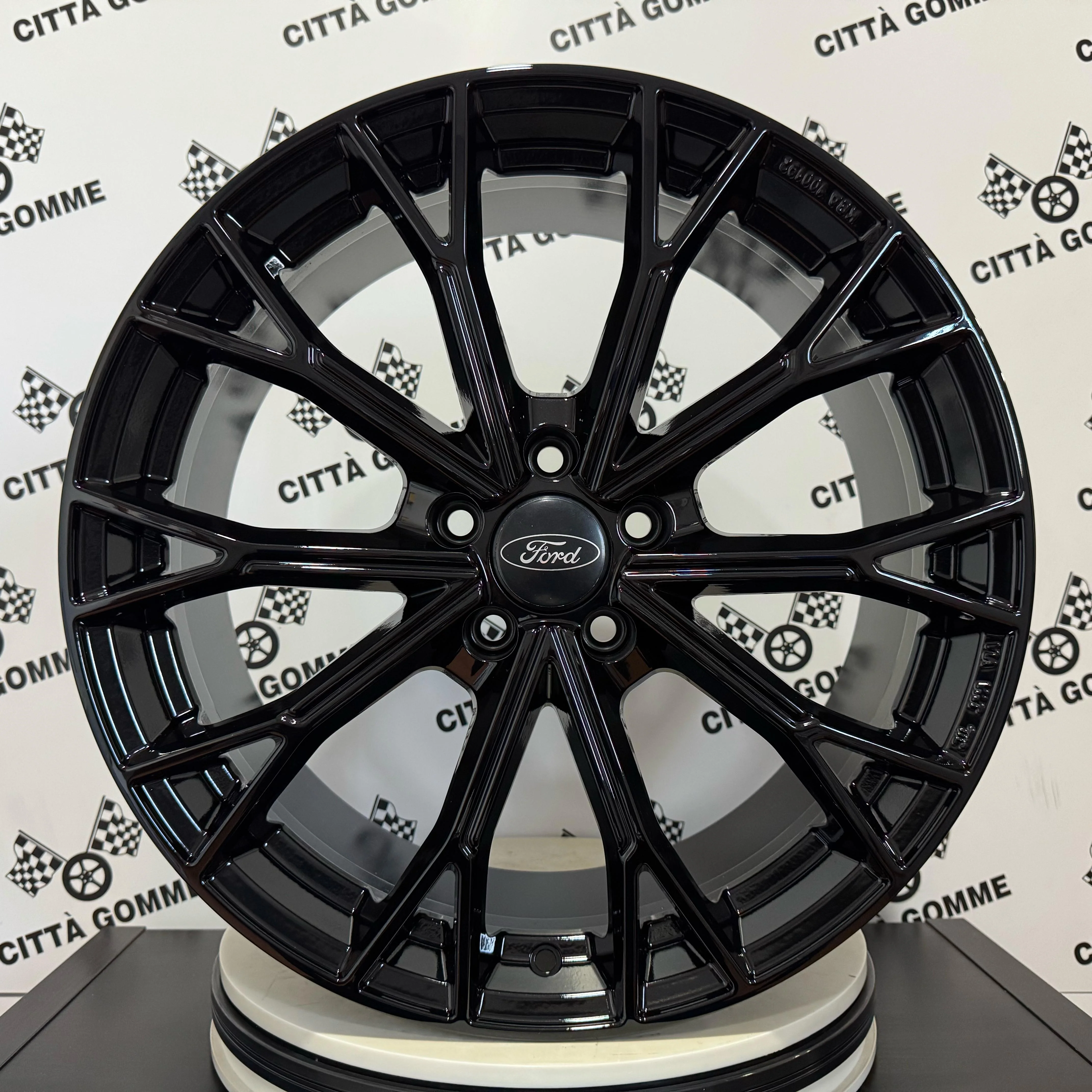 SET 4 Cerchi in lega ASPHALT per FORD C-MAX EDGE FOCUS GALAXY KUGA MONDEO MUSTANG MACH-E PUMA S-MAX - Image 2