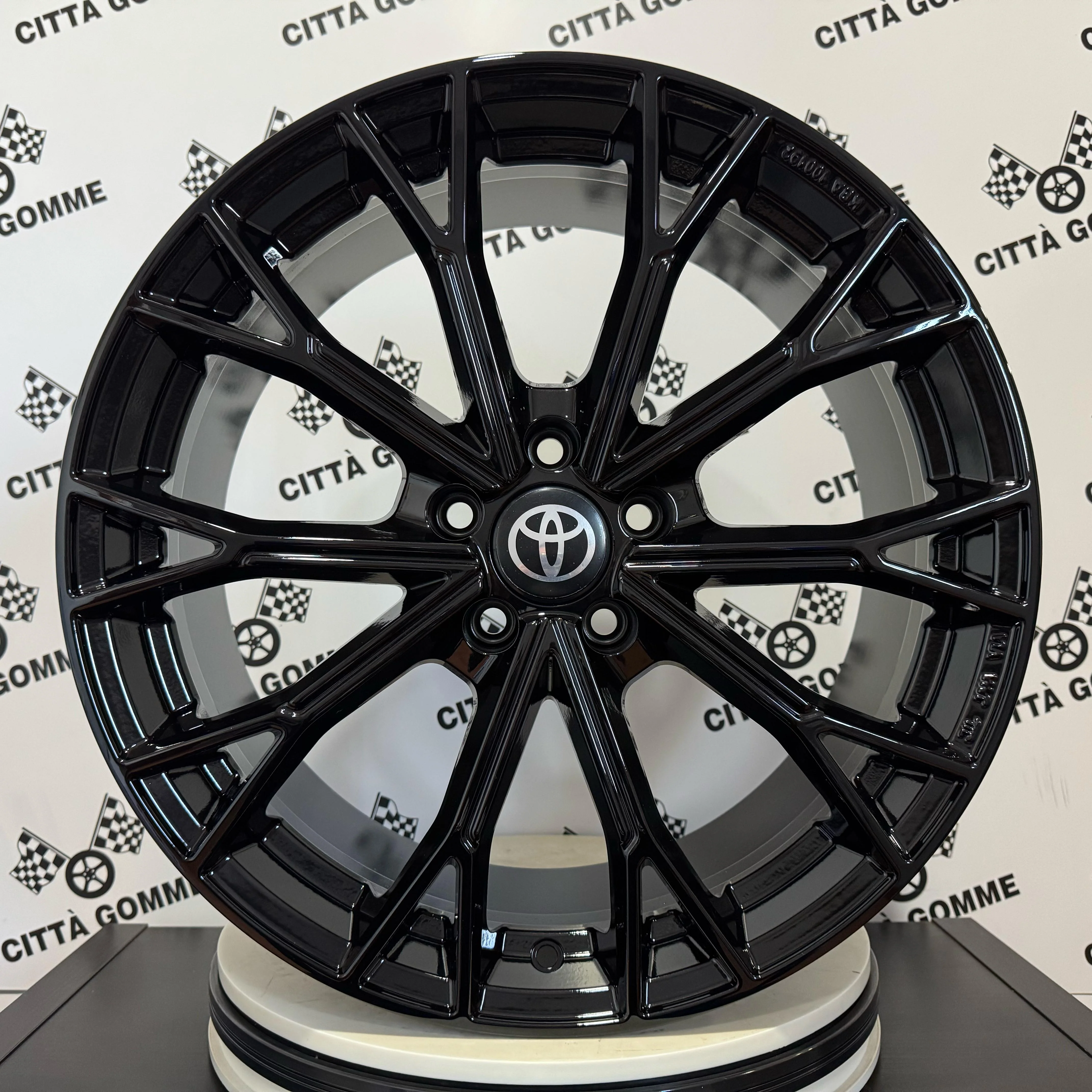 SET 4 Cerchi in lega ASPHALT per TOYOTA AURIS AVENSIS BZ4X C-HR CAMRY COROLLA HIGHLANDER MIRAI PRIUS + RAV 4 VERSO YARIS - Image 2