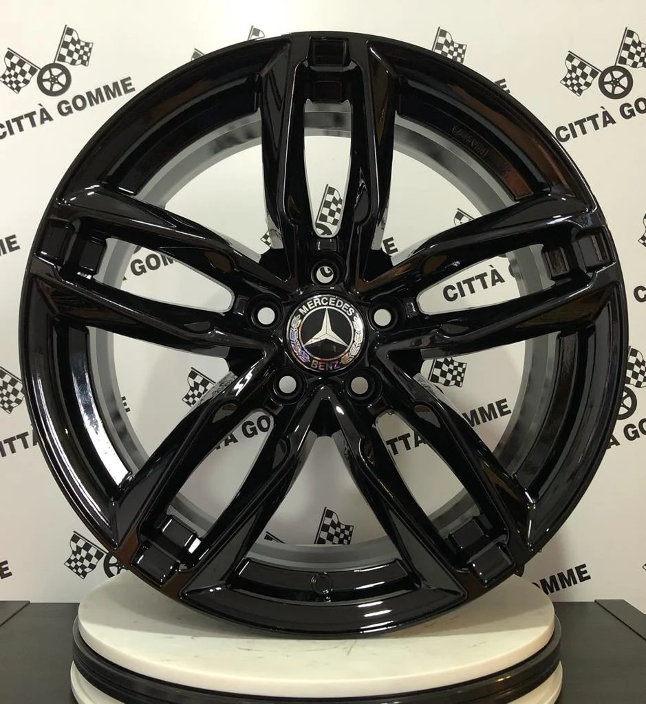 Set 4 Cerchi in lega Atom per Mercedes Classe C E M ML SL GLC GLK SLK CLS GLE IN DOPPIA MISURA - Image 2