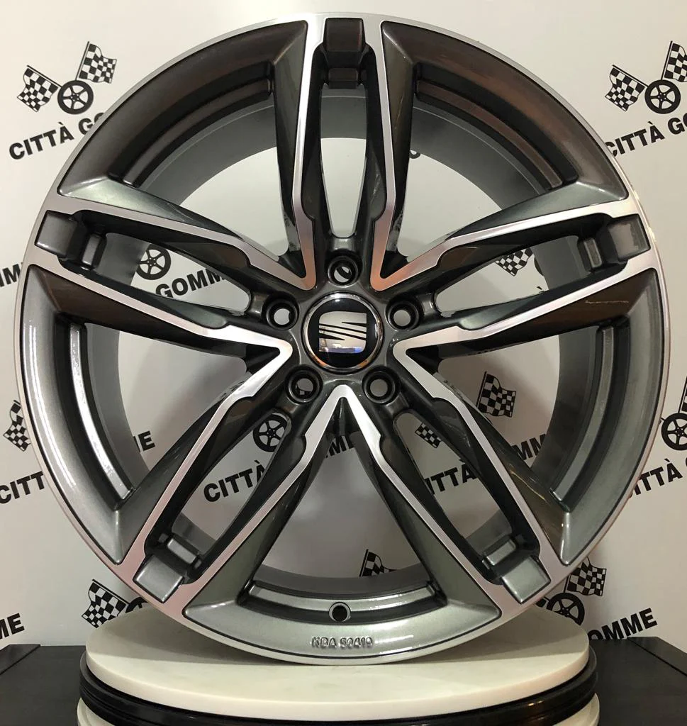 Set 4 Cerchi in lega Atom per Seat Alhambra Ateca Altea Exeo Leon Tarraco Cupra Formentor - Image 3