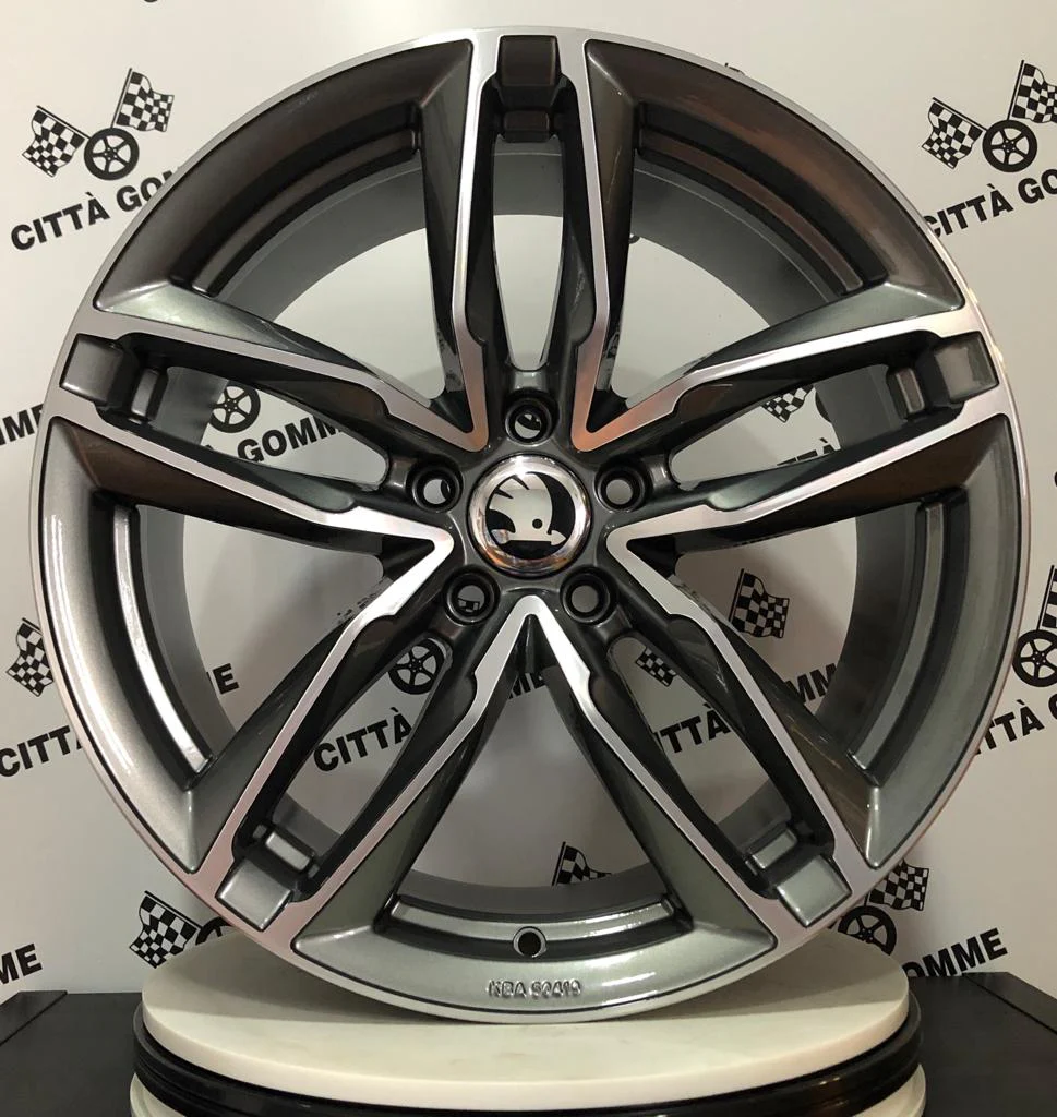 Set 4 Cerchi in lega Atom per Skoda Karoq Kodiaq Octavia Superb Yeti Enyaq - Image 3
