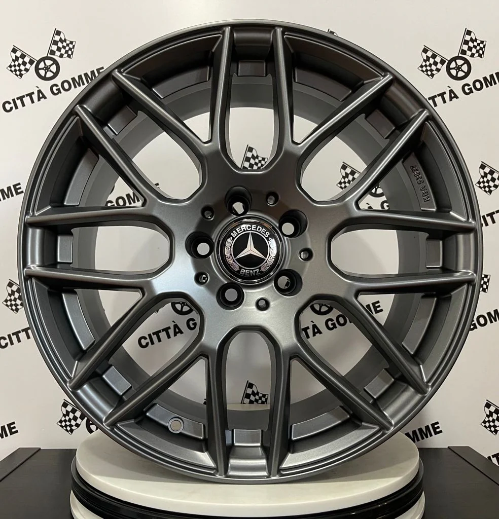 Set 4 Cerchi in lega Berghem per Mercedes Classe C E S M ML SL GLC GLK SLK CLS GLE IN DOPPIA MISURA - Image 3