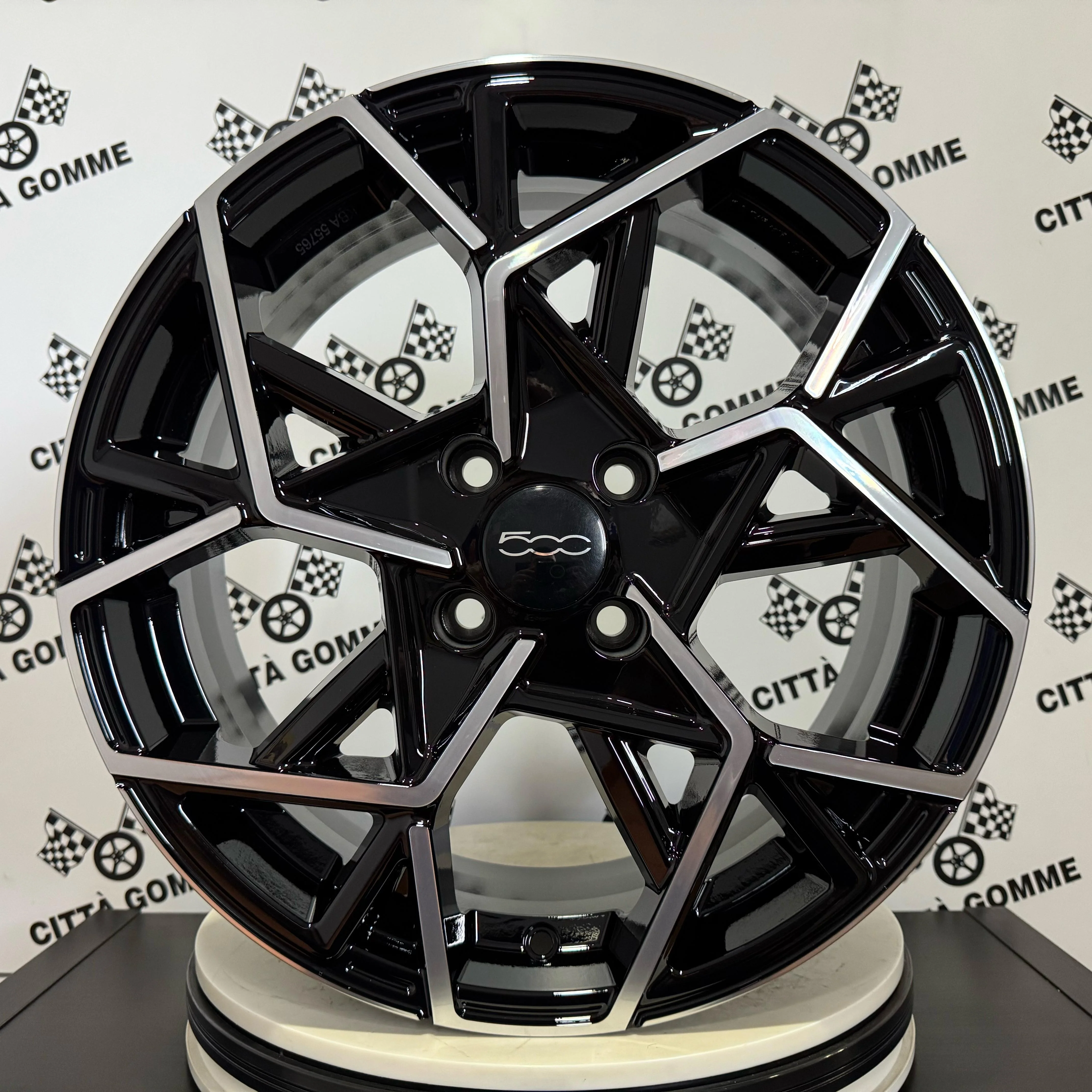 Set 4 Cerchi in lega Cartesio per Fiat Panda 500 Fiorino Idea Bravo Stilo - Image 2
