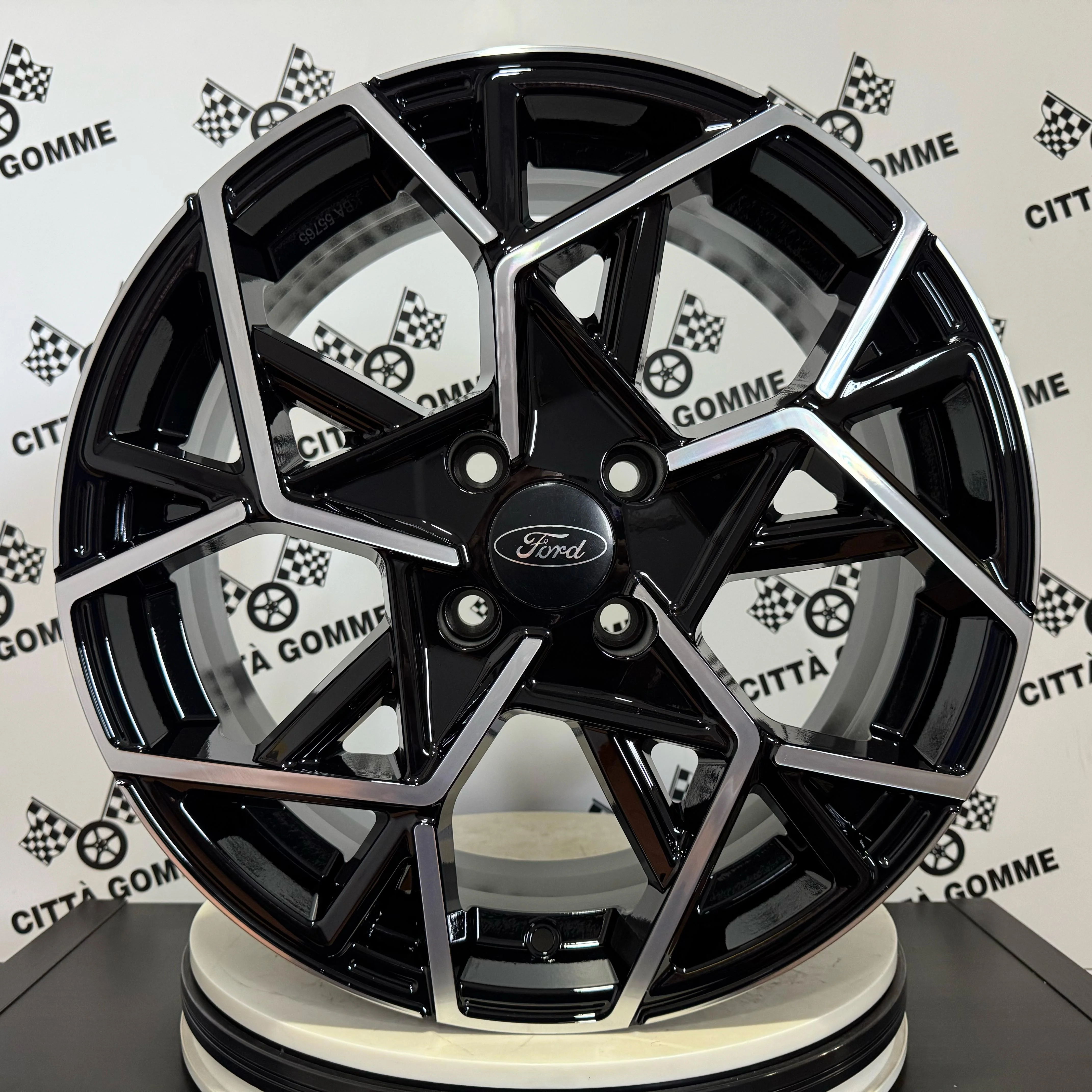 Set 4 Cerchi in lega Cartesio per Ford B-Max Ka Ecosport Fiesta Focus Cougar