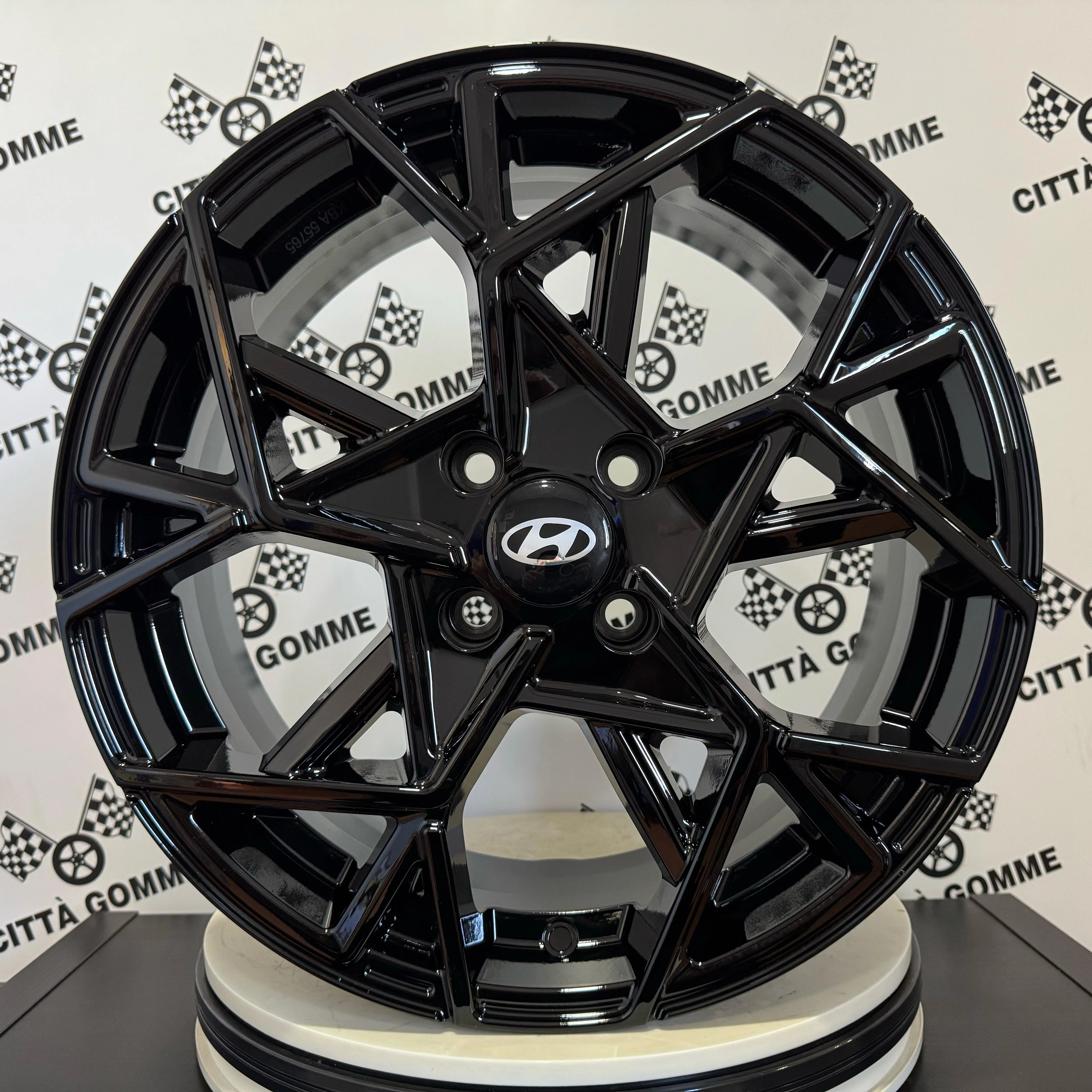 Set 4 Cerchi in lega Cartesio per Hyundai i10 i20 Accent Bayon Getz - Image 7