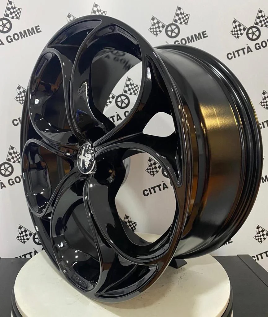 Set da 4 Cerchi in lega Drake per Alfa Romeo Giulietta Giulia 159 Brera Spyder Stelvio Tonale - Image 5