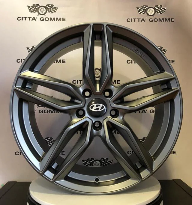 Set 4 Cerchi in lega Fasten per Hyundai iX20 iX35 i30 i40 Kona Ioniq Tucson Nexo Santa Fe Trajet Sonata - Image 2