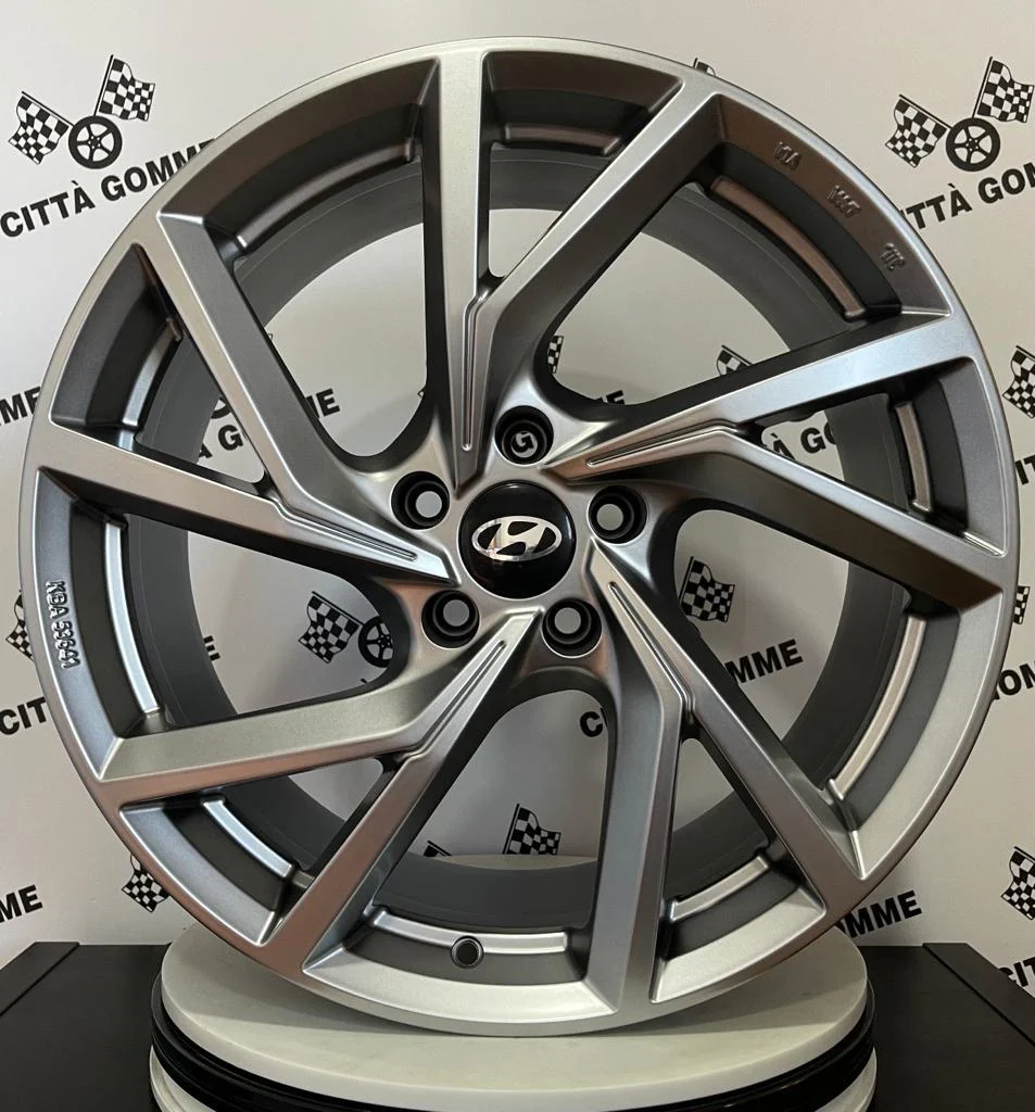 Set 4 Cerchi in lega Kassel per Hyundai iX20 iX35 i30 i40 Kona Ioniq Tucson Nexo Santa Fe Trajet Sonata - Image 3