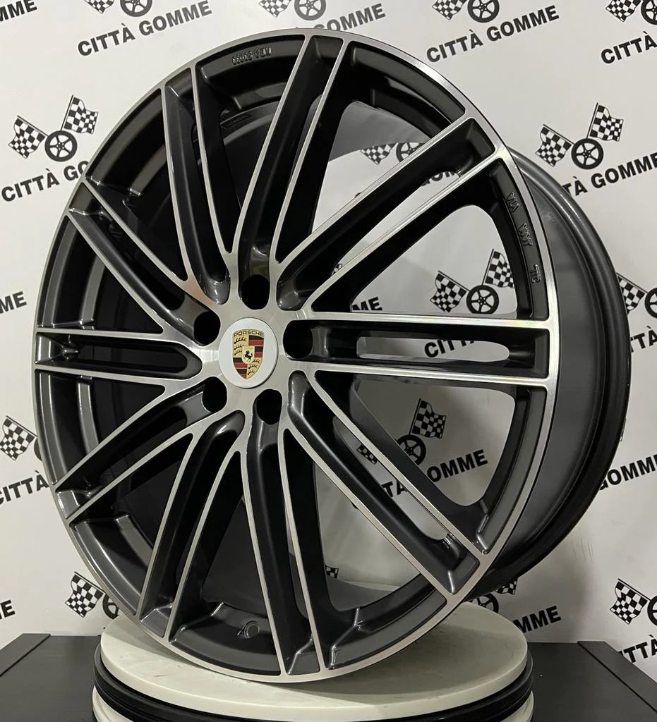 Set da 4 Cerchi in lega Leipzig per Porsche 718 Boxster Cayman 911 Cayenne Taycan Panamera in Doppia Misura - Image 3