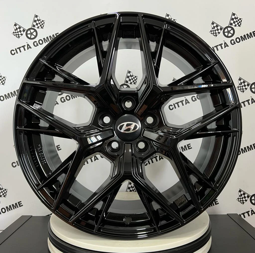 Set 4 Cerchi in lega Lunica per Hyundai iX20 iX35 i30 i40 Kona Ioniq Tucson Nexo Santa Fe Trajet Sonata - Image 3