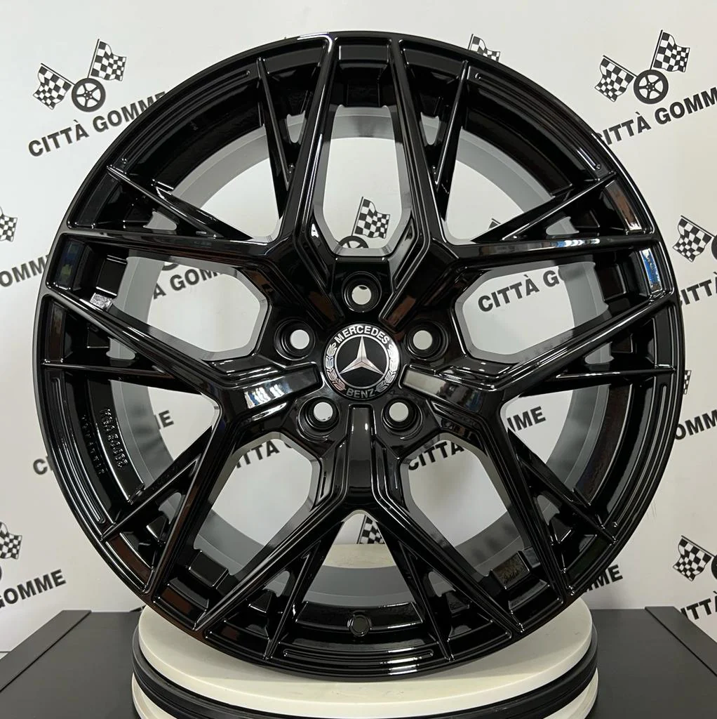 Set 4 Cerchi in lega Lunica per Mercedes Classe C E M ML SL GLC GLK SLK CLS GLE IN DOPPIA MISURA - Image 3