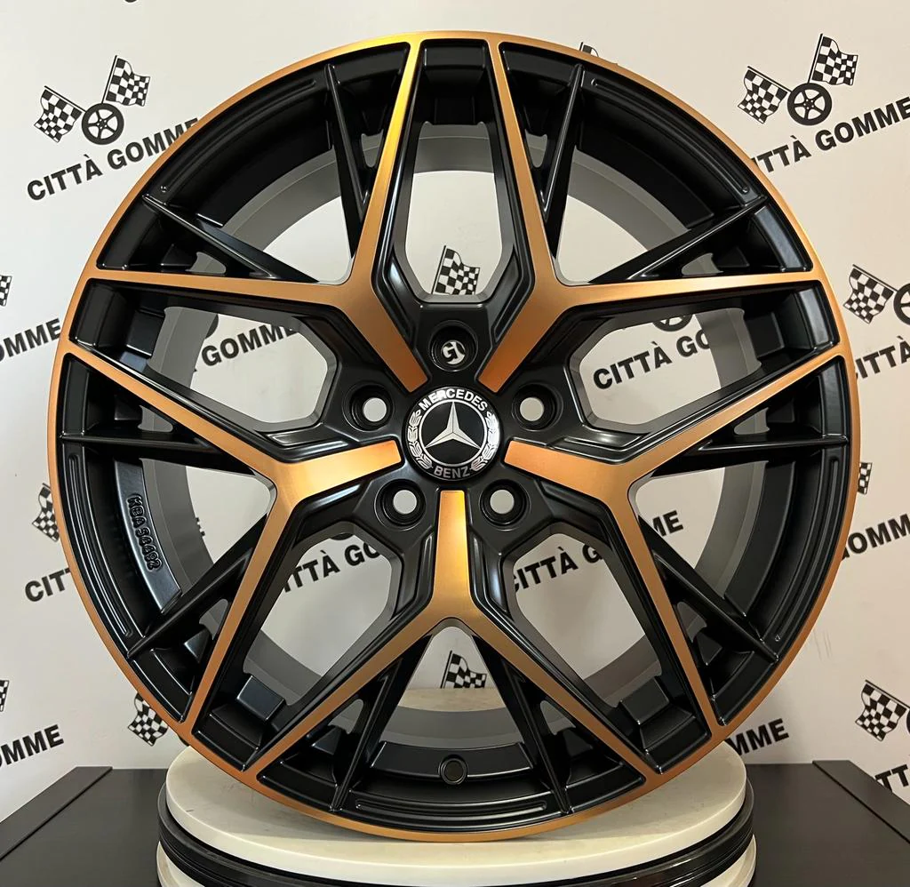 Set 4 Cerchi in lega Lunica per Mercedes Classe C E M ML SL GLC GLK SLK CLS GLE IN DOPPIA MISURA - Image 4