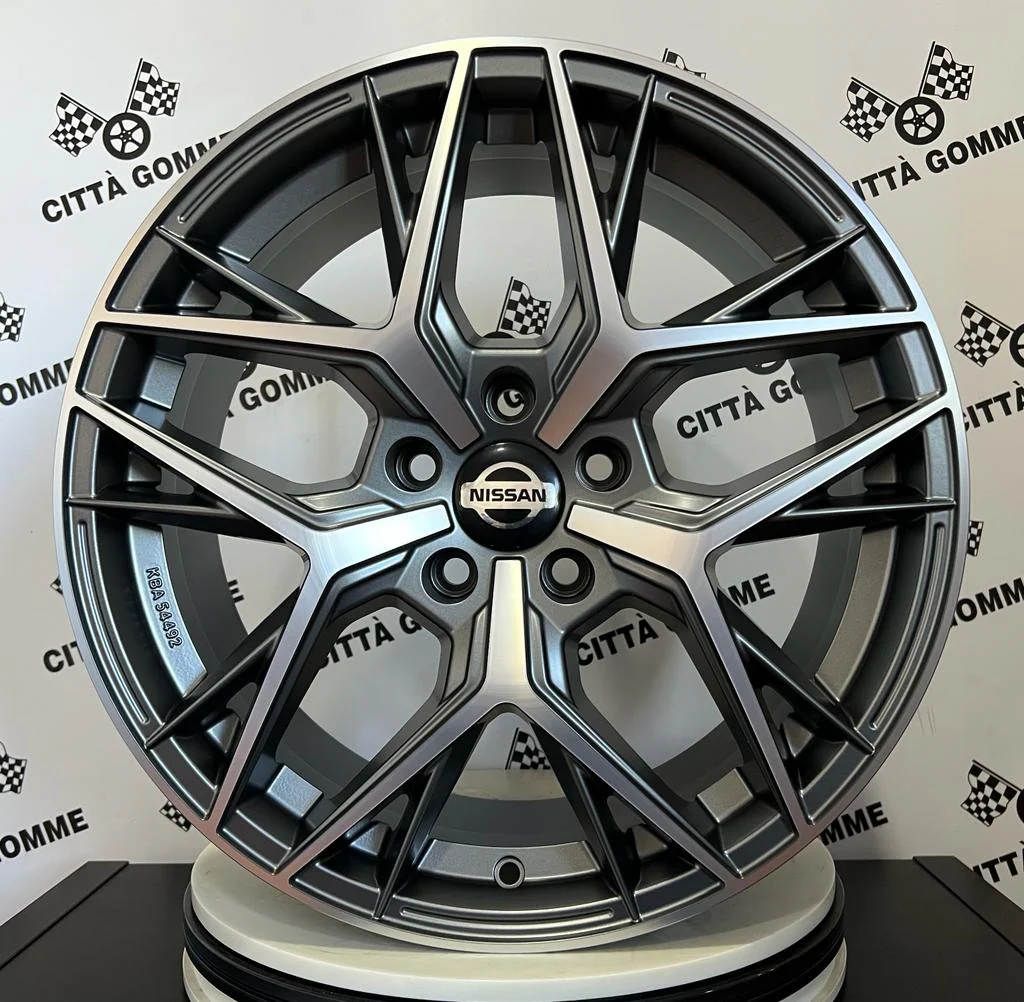 Set 4 Cerchi in lega Lunica per Nissan Juke Quashqai x-Trail Pulsar Leaf e-NV200 Ariya - Image 2