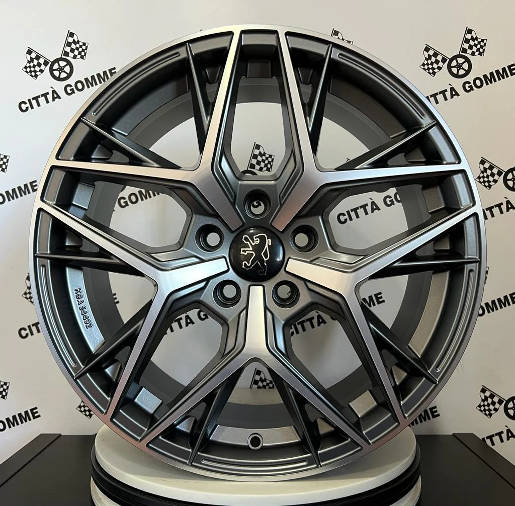 Set 4 Cerchi in lega Lunica per Peugeot 3008 308 407 5008 508 607 GT Line - Image 2