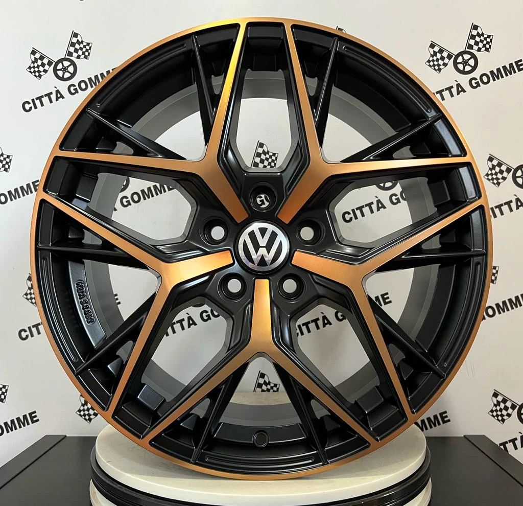 Set 4 Cerchi in lega Lunica per Volkswagen Golf 5 6 7 8 T-Roc Tiguan Eos Touran Caddy Jetta Beetle Sharan ID3 ID4 ID6 - Image 4
