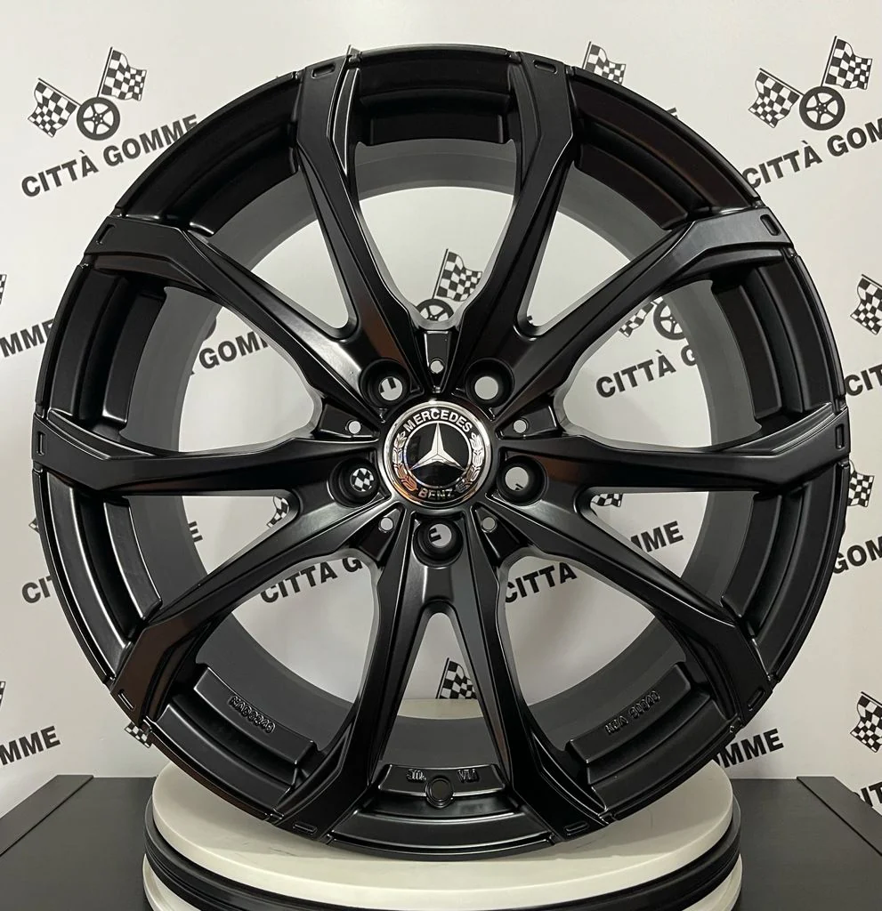 Set 4 Cerchi in lega Msw48 per Mercedes Classe C E M ML SL GLC GLK SLK CLS GLE IN DOPPIA MISURA - Image 2