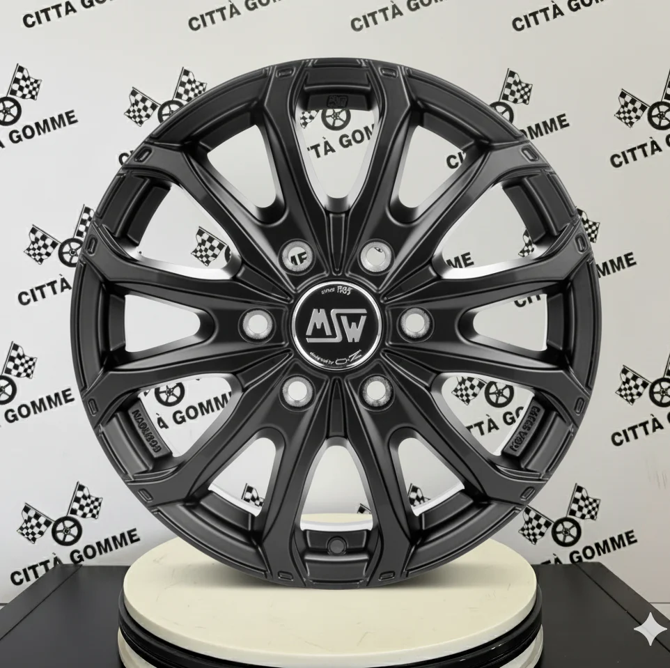 Set 4 Cerchi in lega MSW48VAN per IVECO DAILY MINI VAN 29L10 DAILY 2,3 35S14 35S15 - Image 2