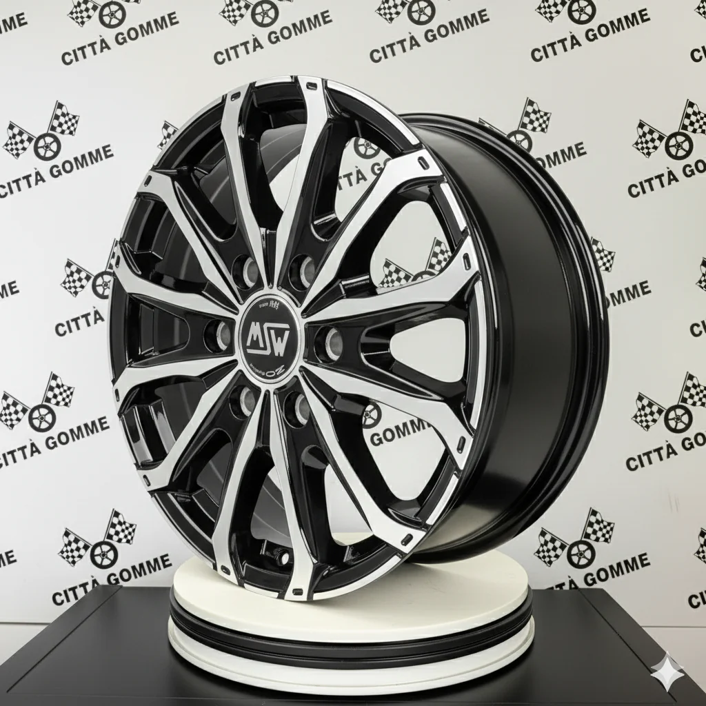 Set 4 Cerchi in lega MSW48VAN per IVECO DAILY MINI VAN 29L10 DAILY 2,3 35S14 35S15 - Image 3