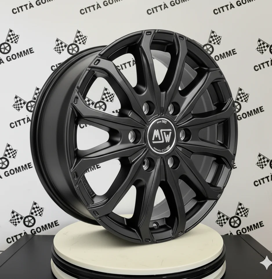Set 4 Cerchi in lega MSW48VAN per IVECO DAILY MINI VAN 29L10 DAILY 2,3 35S14 35S15 - Image 4