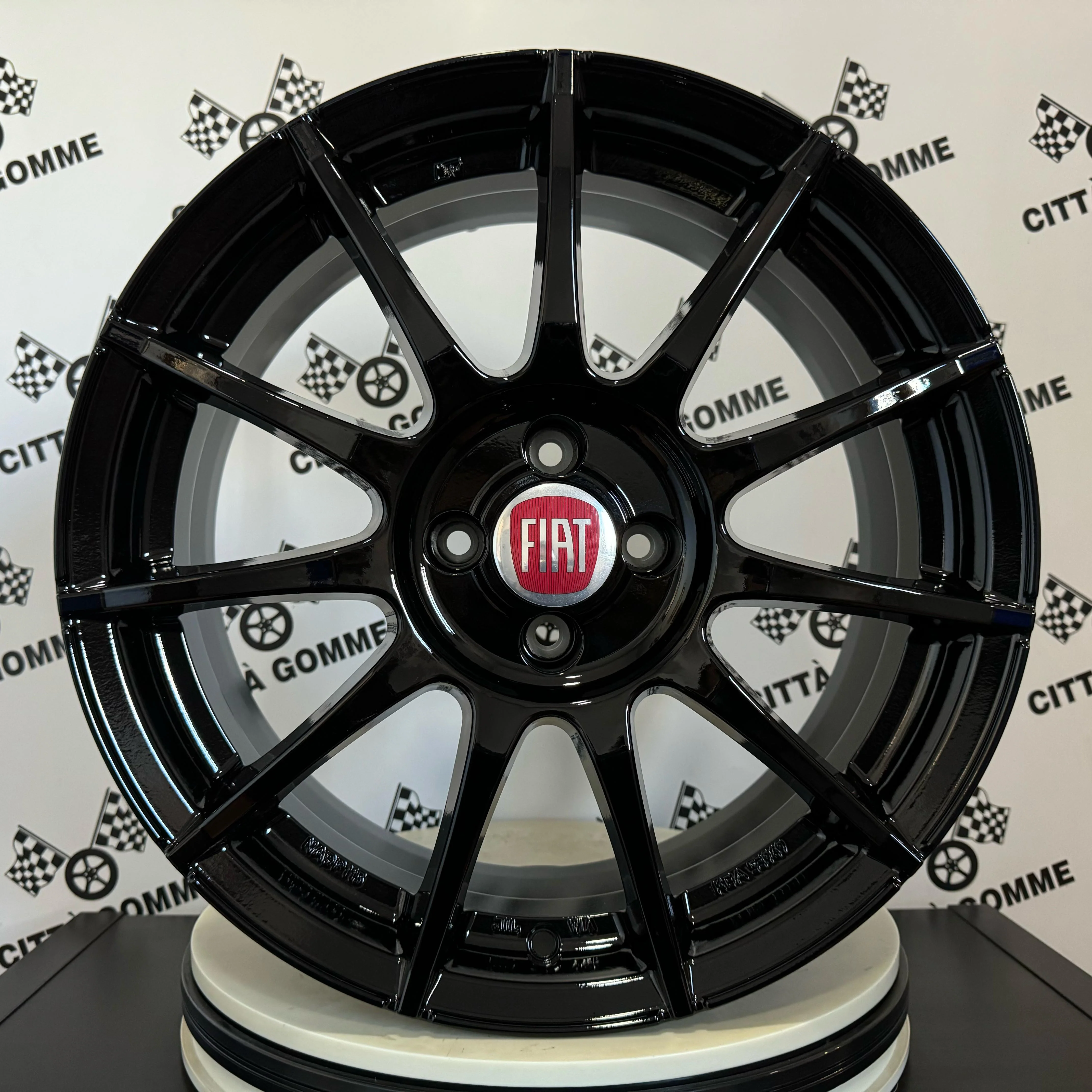 Set 4 Cerchi in lega MSW85 per Fiat Panda 500 Fiorino Idea Bravo Stilo Marea Palio - Image 2