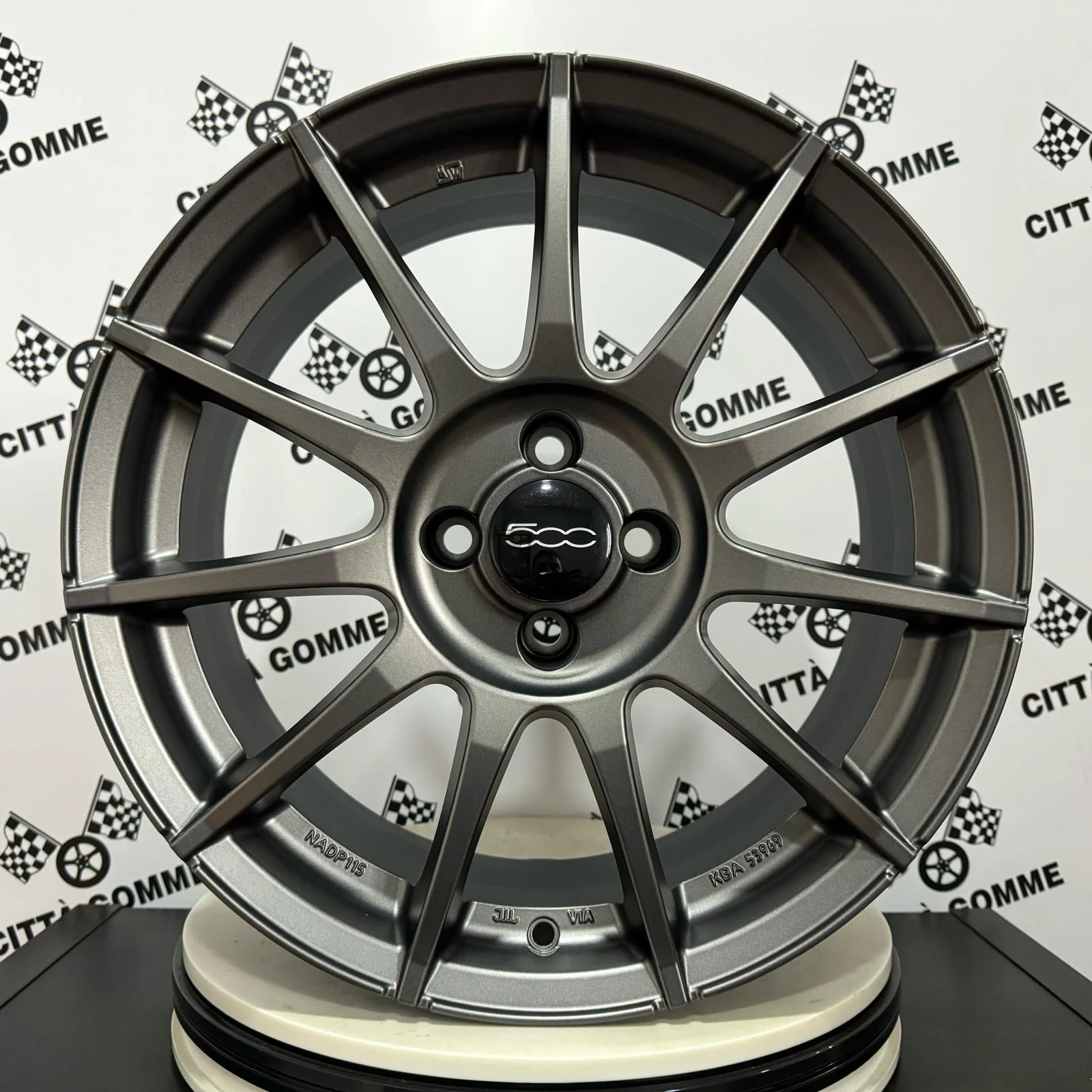 Set 4 Cerchi in lega MSW85 per Fiat Panda 500 Fiorino Idea Bravo Stilo Marea Palio - Image 11