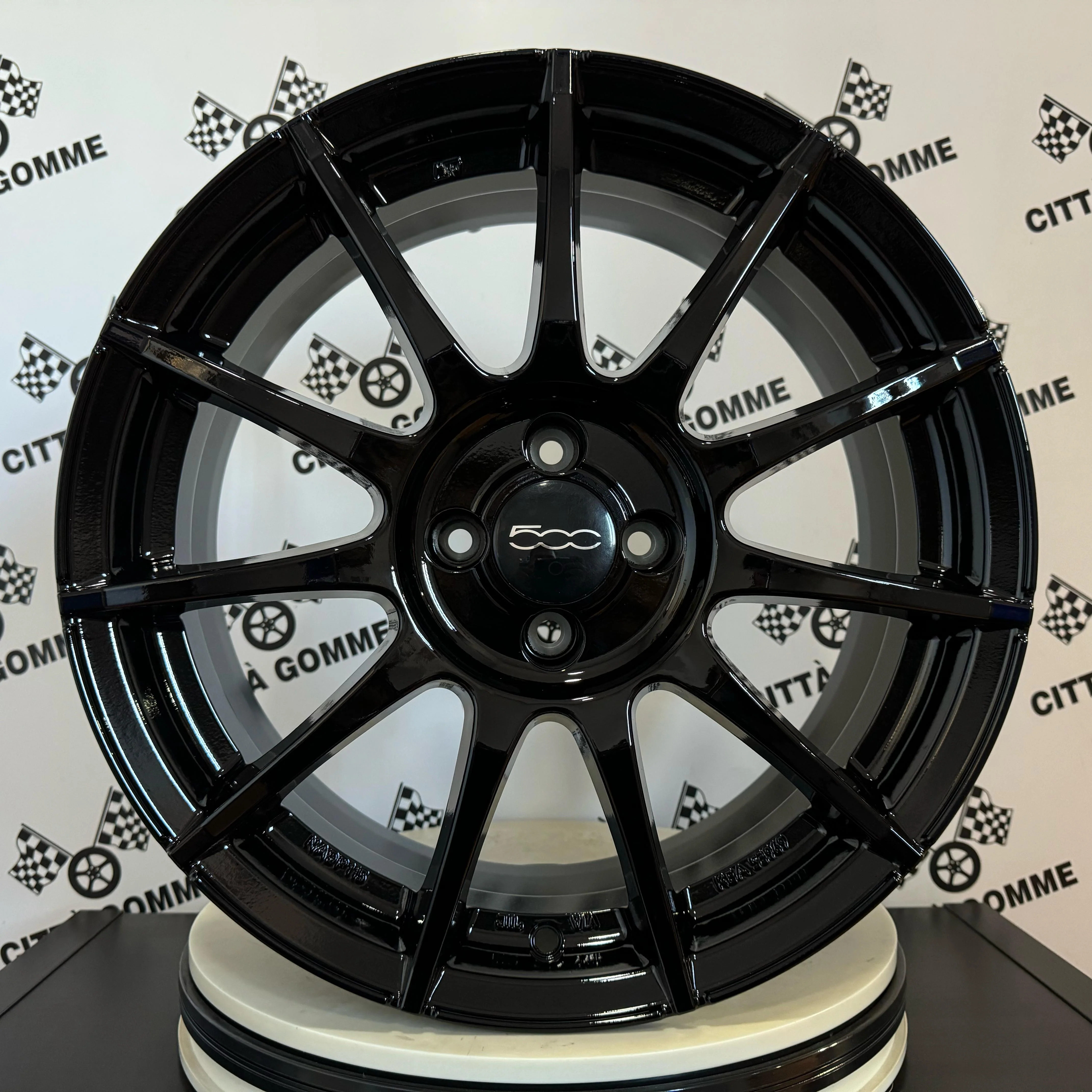 Set 4 Cerchi in lega MSW85 per Fiat Panda 500 Fiorino Idea Bravo Stilo Marea Palio - Image 3