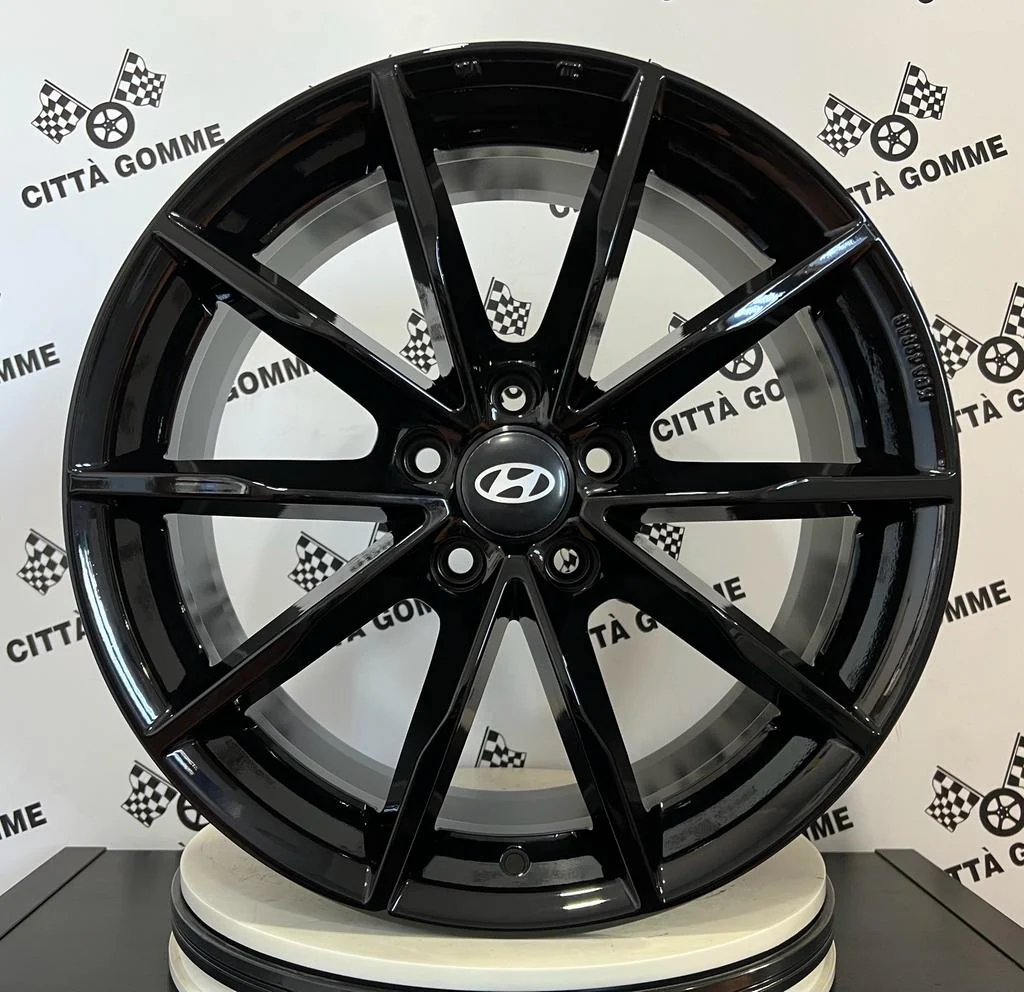 Set 4 Cerchi in lega Ninja per Hyundai iX20 iX35 i30 i40 Kona Ioniq Tucson Nexo Santa Fe Trajet Sonata - Image 3
