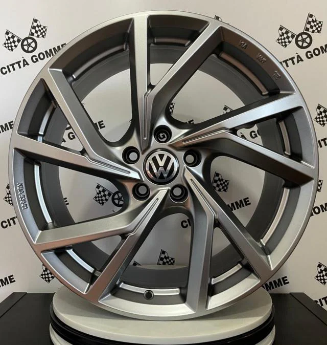 Set 4 Cerchi in lega Kassel per Volkswagen Golf 5 6 7 8 T-Roc Tiguan Eos Touran Caddy Jetta Beetle Sharan ID3 ID4 ID6 - Image 2