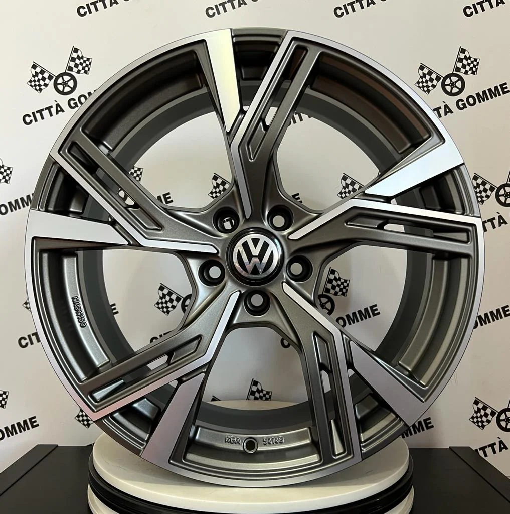 Set 4 Cerchi in lega Python per Volkswagen GOLF 5 6 7 8 TIGUAN T-ROC - Image 3