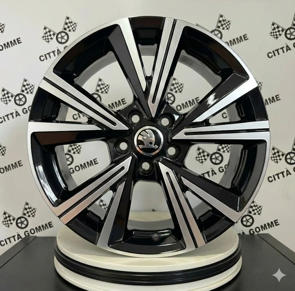 Set 4 Cerchi in lega QVARZ per SKODA FABIA KAMIQ OCTAVIA PRAKTIK RAPID ROOMSTER - Image 2