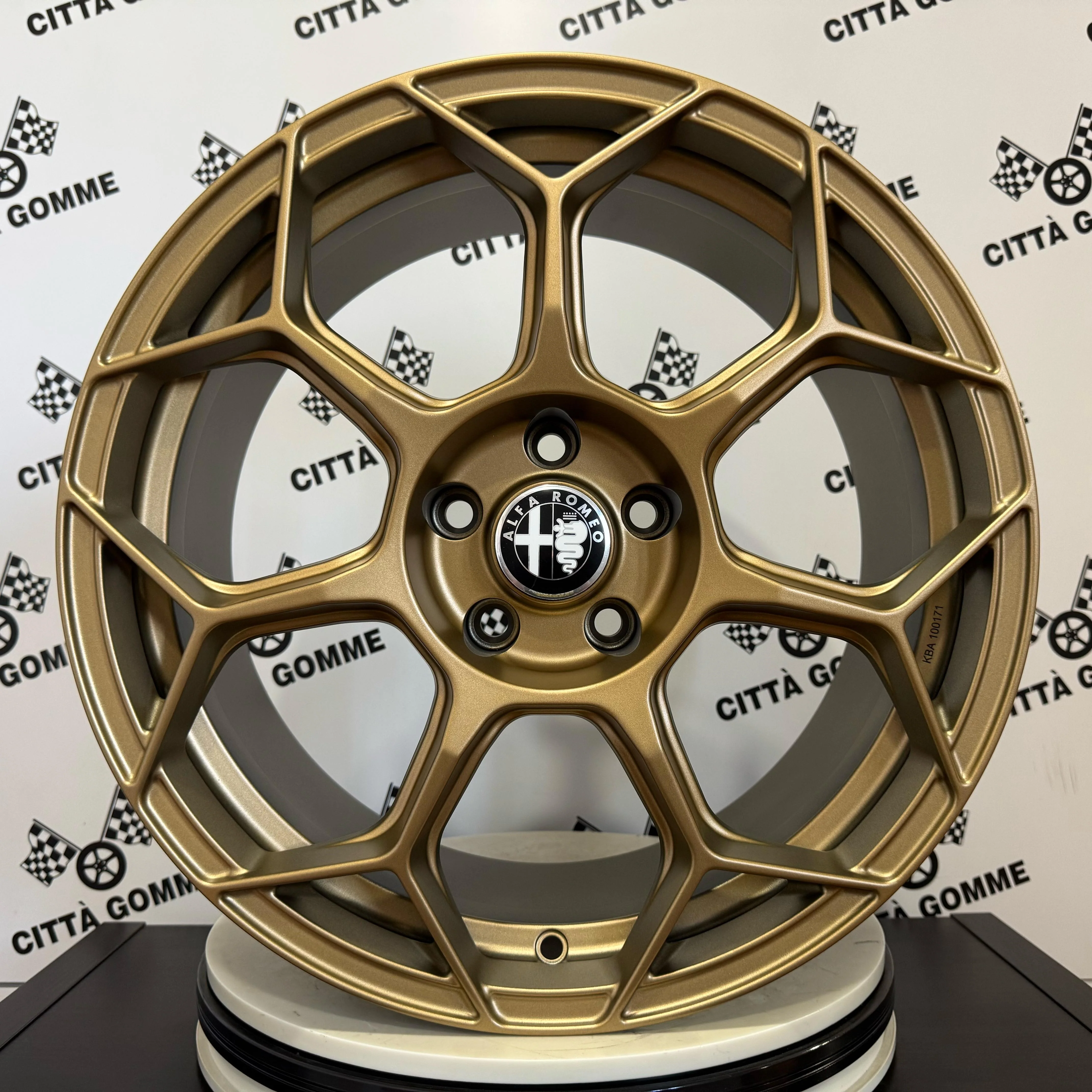 Set 4 Cerchi in lega Raceway per Alfa Giulia Stelvio Giulietta Tonale 159 Brera Spider - Image 4