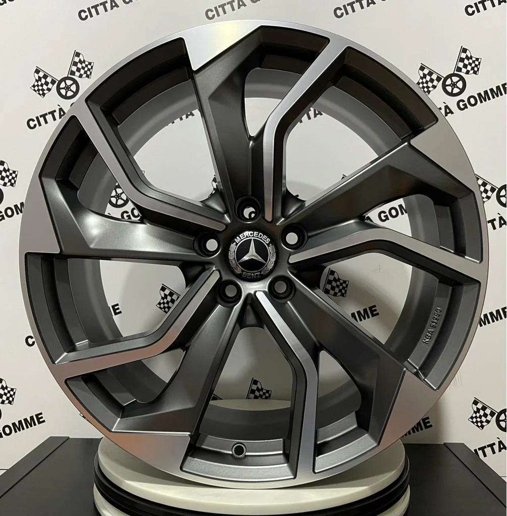 Set 4 Cerchi in lega Rebel per Mercedes Classe A B C E S SL SLK CL CLS CLA GLA GLB VITO GLK GLE GLC AMG Coupè - Image 6