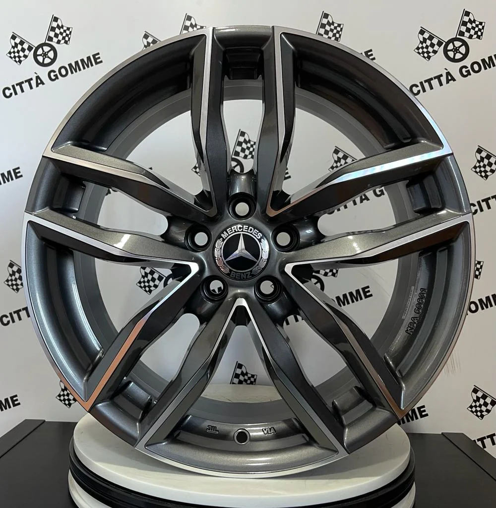 Set 4 Cerchi in lega Sarthe per Mercedes Classe A B C E CLA GLA GLB VITO GLK GLE GLC - Image 3