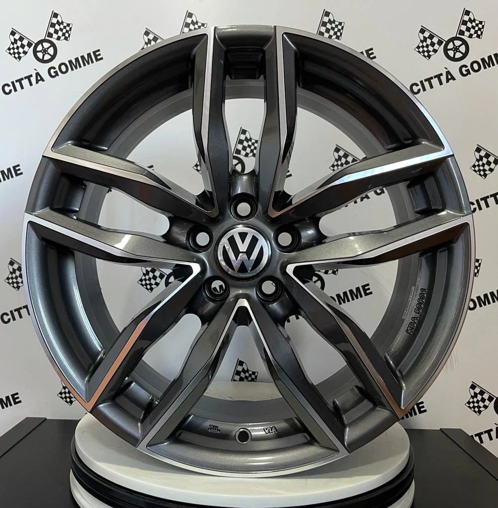 Set 4 Cerchi in lega Sarthe per Volkswagen Golf 5 6 7 8 T-Roc Tiguan Eos Touran Caddy Jetta Beetle Sharan ID3 ID4 ID6 - Image 3