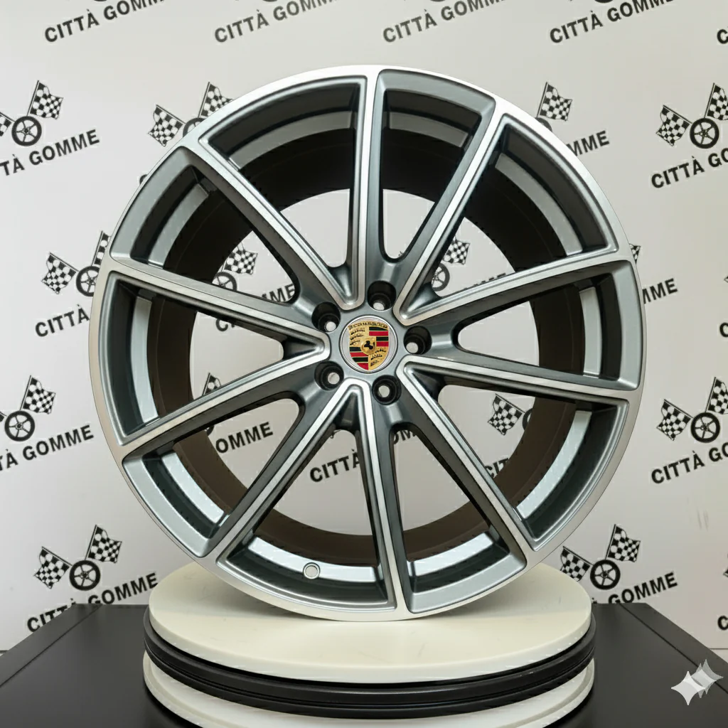Set 4 Cerchi in lega Titan per Porsche 718 Boxster Cayman 911 Cayenne Taycan Panamera IN DOPPIA MISURA - Image 3