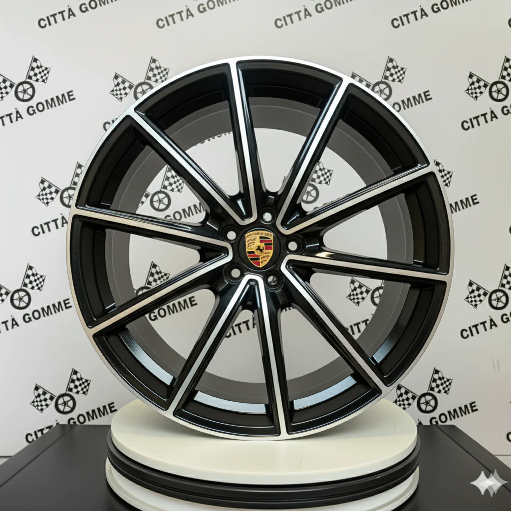 Set 4 Cerchi in lega Titan per Porsche 718 Boxster Cayman 911 Cayenne Taycan Panamera IN DOPPIA MISURA - Image 4