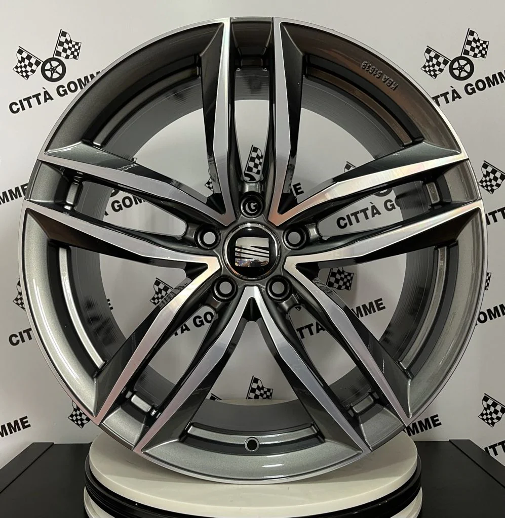 Set 4 Cerchi in lega Vulcano per Seat Alhambra Ateca Altea Exeo Leon Tarraco Cupra Formentor - Image 2