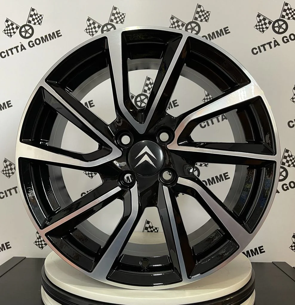 Set da 4 Cerchi in lega AC518 per Citroen C2 C3 C4 Picasso C5 DS3 Berlingo