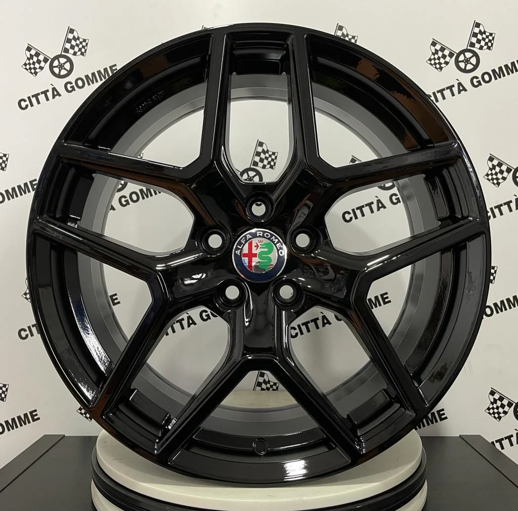 Set da 4 Cerchi in lega AC519 per Alfa Romeo Giulietta Giulia Brera 159 Stelvio - Image 5