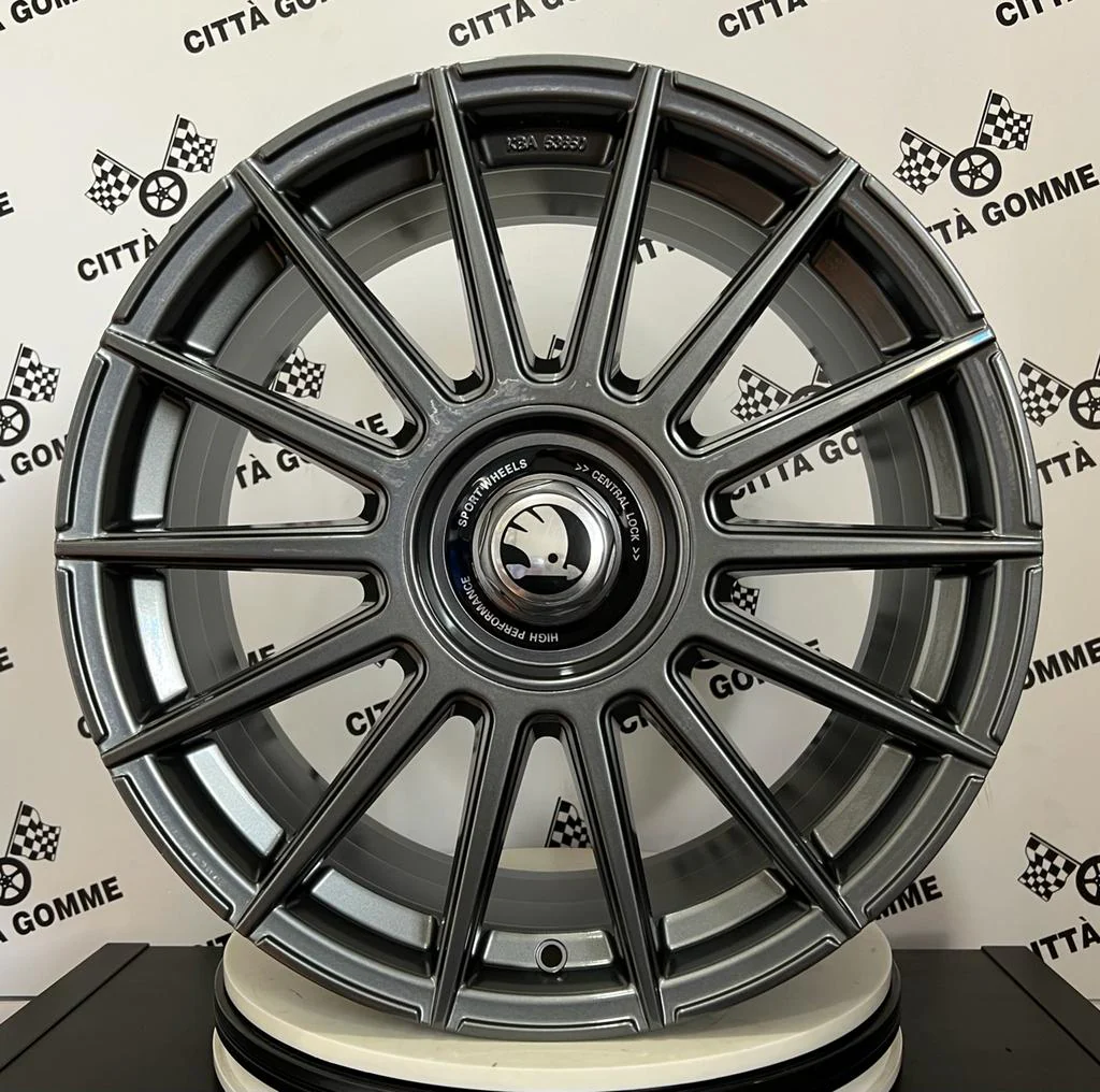 Set da 4 Cerchi in lega ACM09 per Skoda Karoq Kodiaq Octavia Superb Yeti Enyaq - Image 6