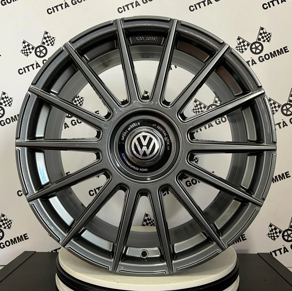 Set da 4 Cerchi in lega ACM09 per Volkswagen Golf 5 6 7 8 T-Roc Tiguan Eos Touran Caddy Jetta Beetle Sharan ID3 ID4 ID6 - Image 6