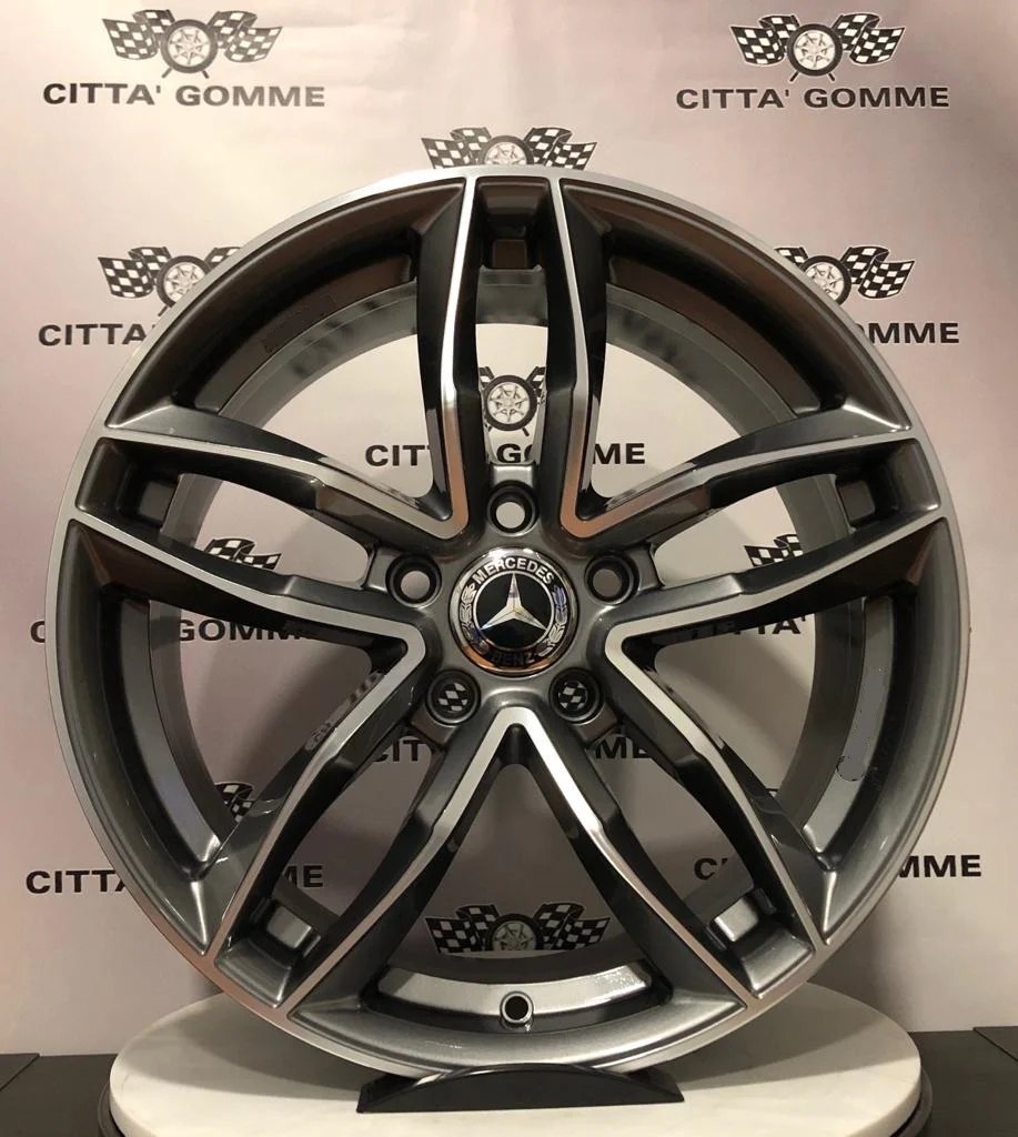 Set da 4 Cerchi in lega AF16 per Mercedes Classe A B C E CLA GLA GLB VITO GLK GLE GLC - Image 2